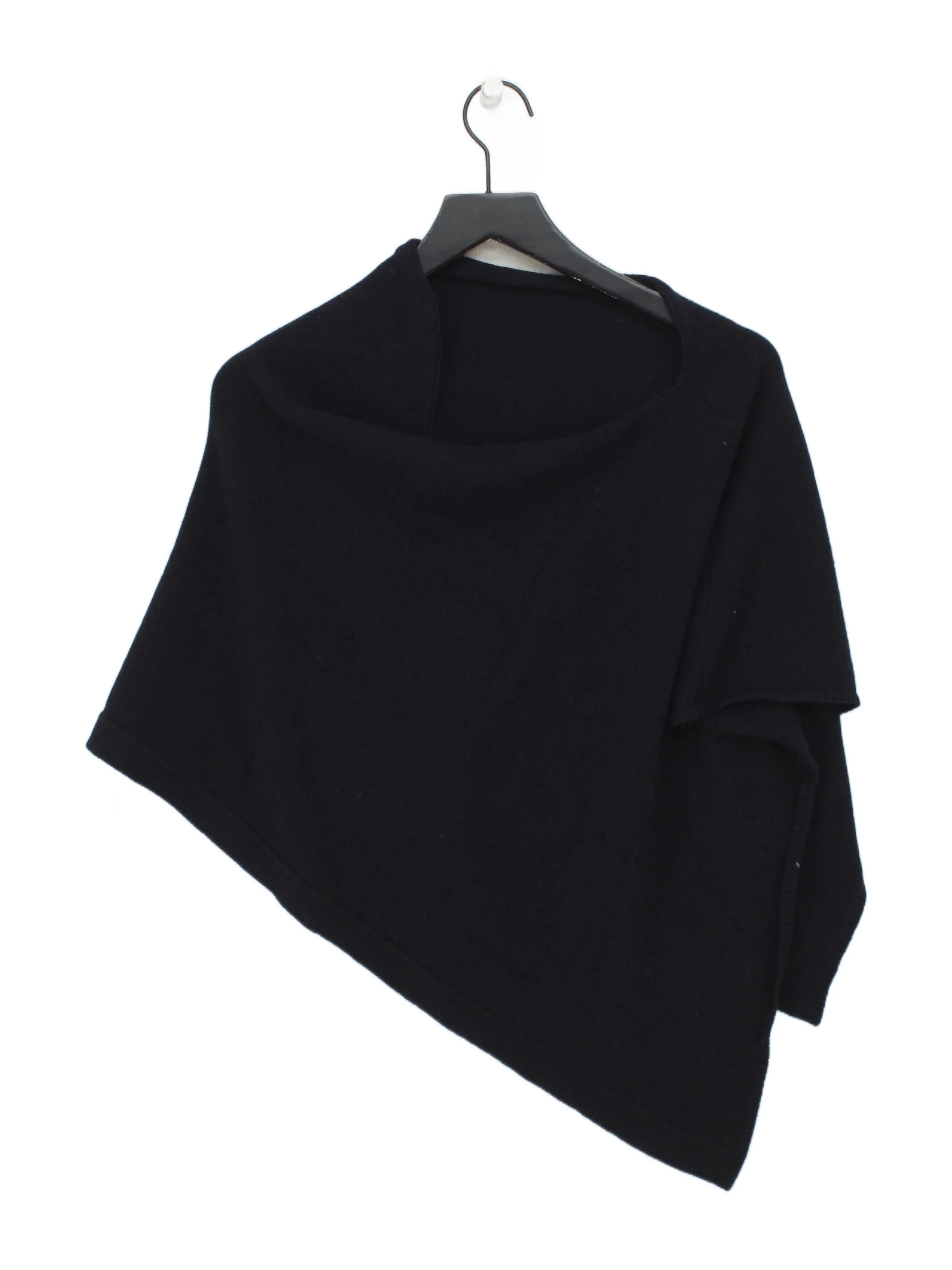 Jigsaw Women's Coat M Black Wool with Viscose, Polyamide, Cashmere Overcoat