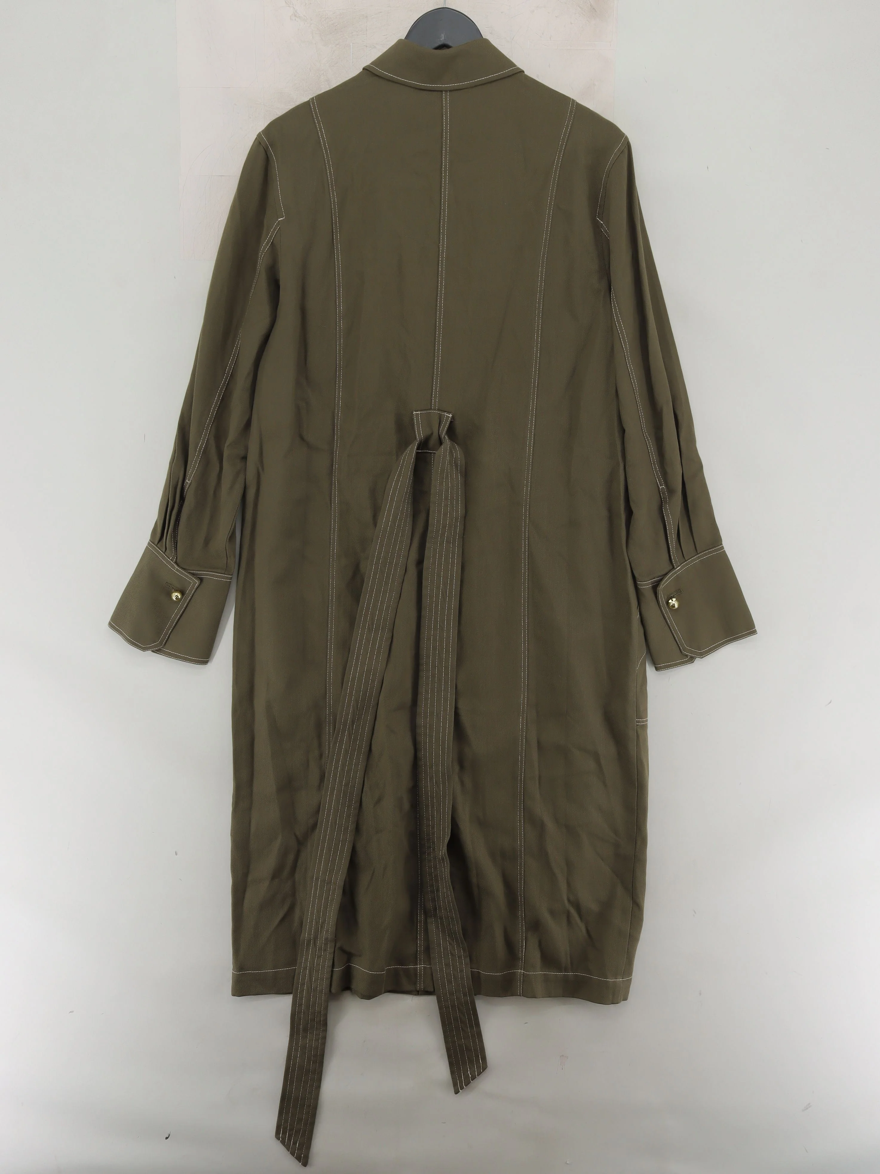 Jigsaw Women's Coat UK 12 Green Lyocell Modal New with tags - Image 2