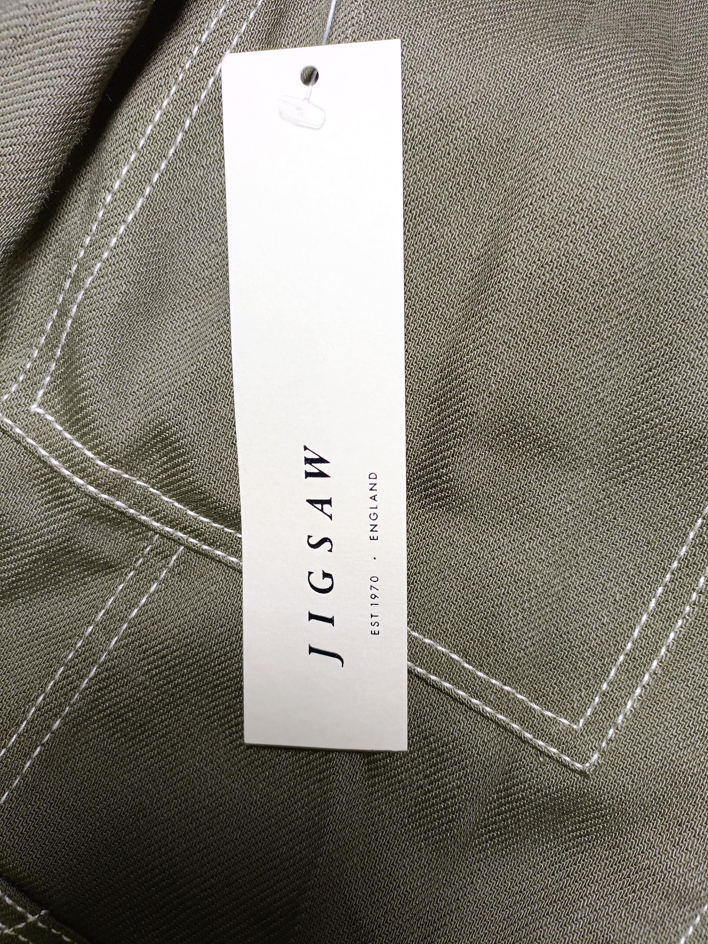 Jigsaw Women's Coat UK 12 Green Lyocell Modal New with tags - Image 5