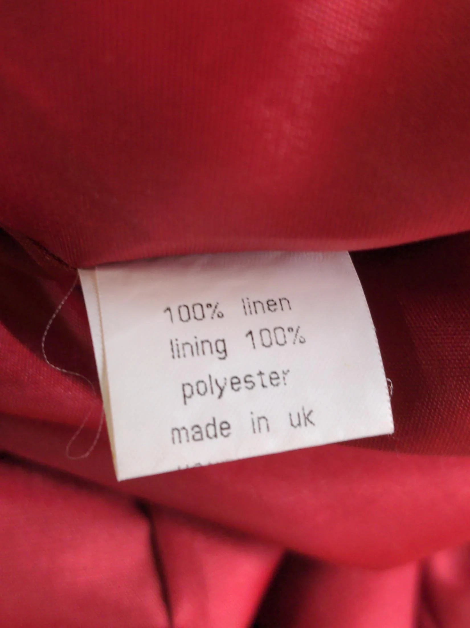 Jigsaw Women's Coat UK 18 Red Linen with Polyester Rain Coat - Image 6