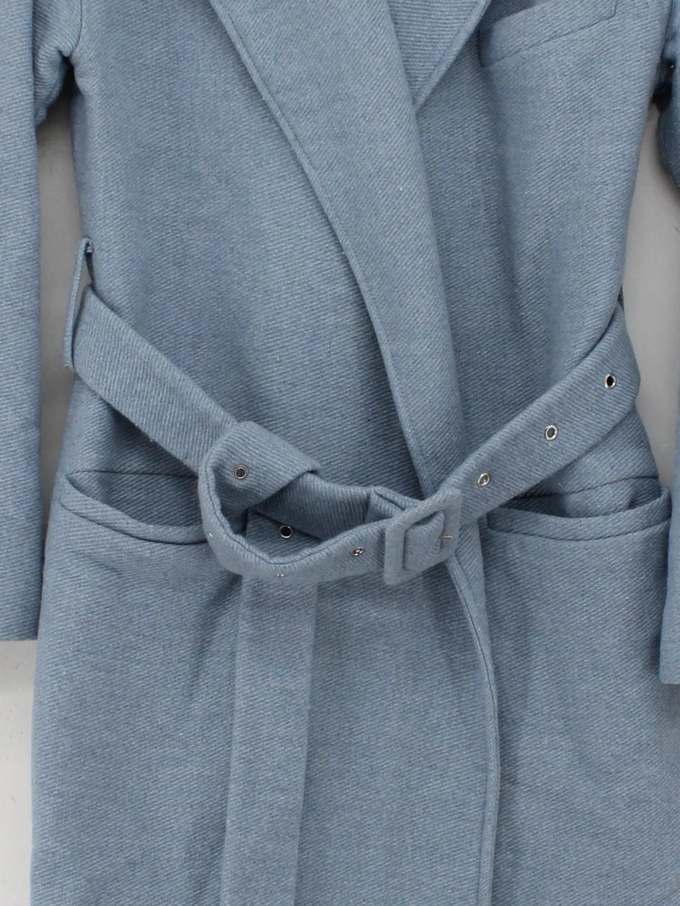 Jigsaw Women's Coat UK 6 Blue Wool - Image 3