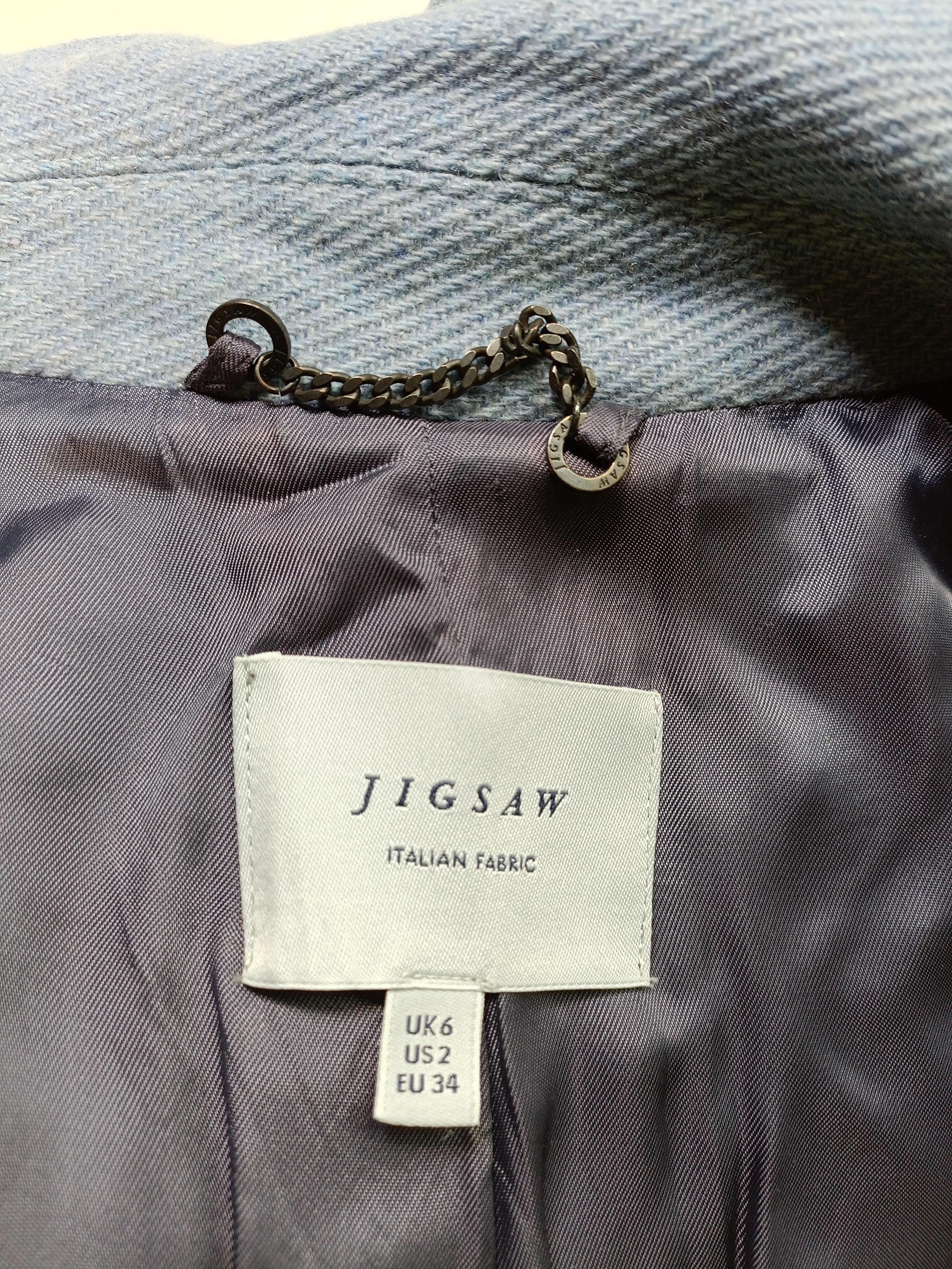 Jigsaw Women's Coat UK 6 Blue Wool - Image 5