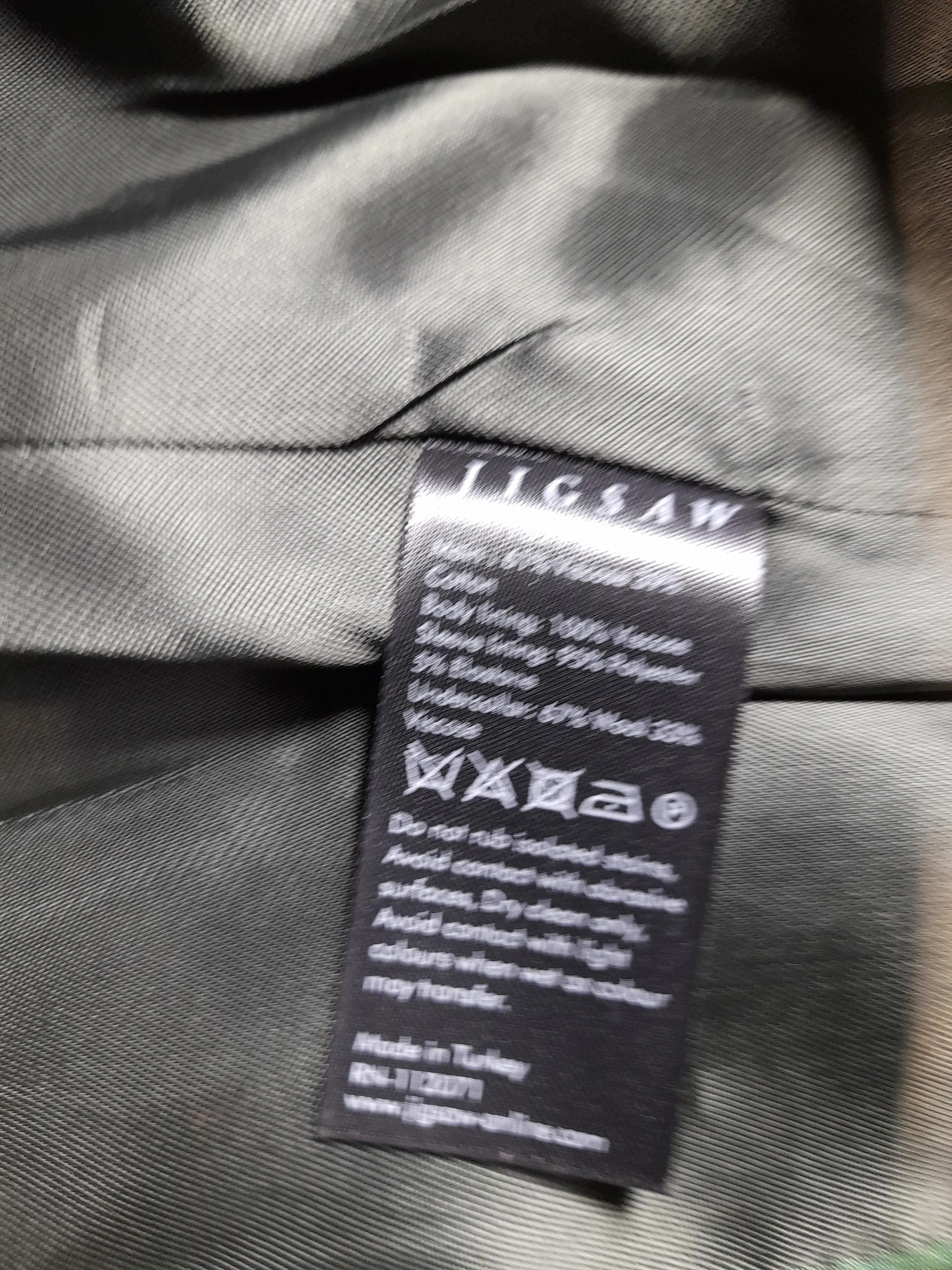 Jigsaw Women's Coat UK 8 Black Wool with Viscose, Polyester, Elastane Overcoat - Image 7