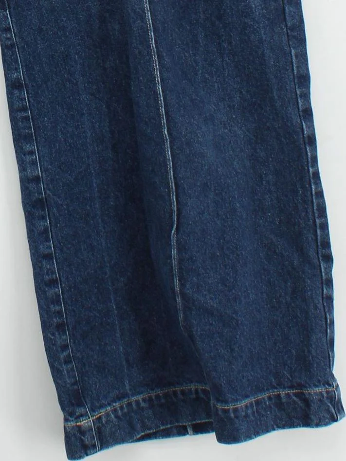 Jigsaw Women's Jeans UK 14 Blue 100% Cotton Wide-Leg - Image 4
