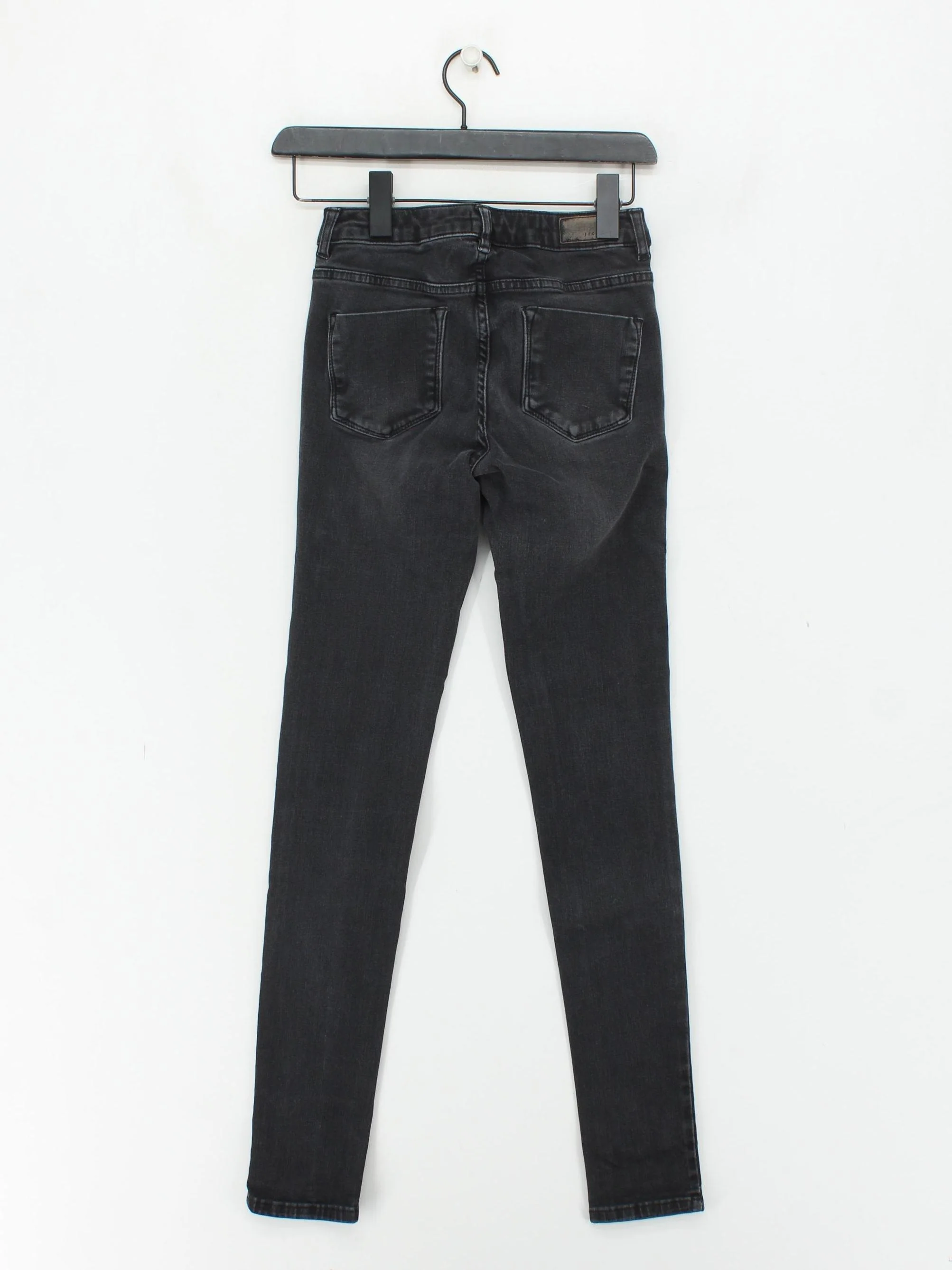 Jigsaw Women's Jeans W 24 in Grey Cotton with Polyester, Elastane Skinny - Image 2