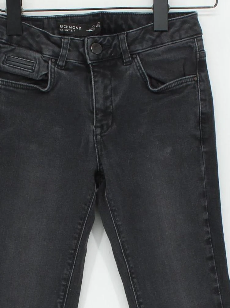 Jigsaw Women's Jeans W 24 in Grey Cotton with Polyester, Elastane Skinny - Image 3