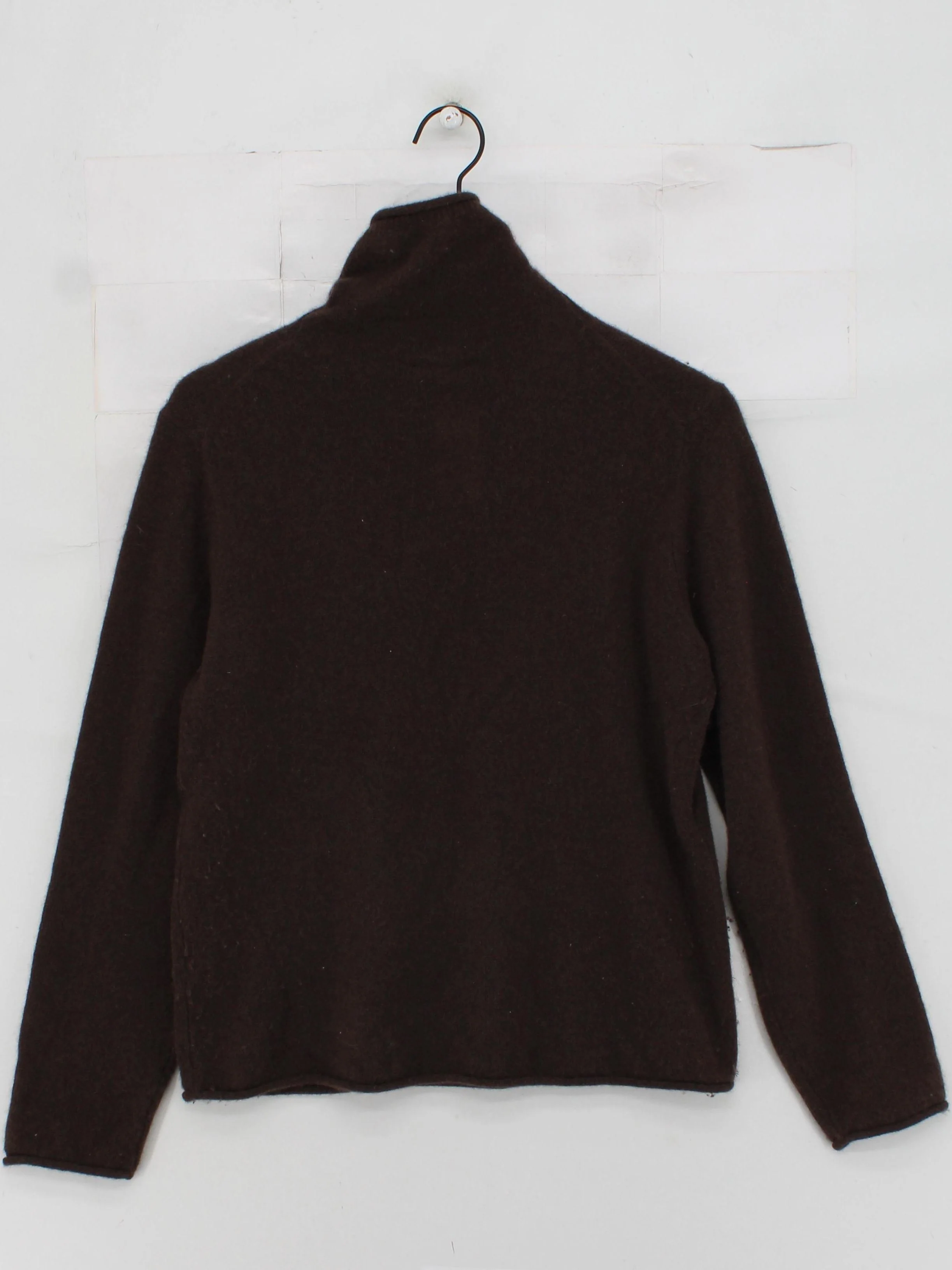 Jigsaw Women's Jumper L Brown 100% Cashmere Roll Neck Pullover - Image 2