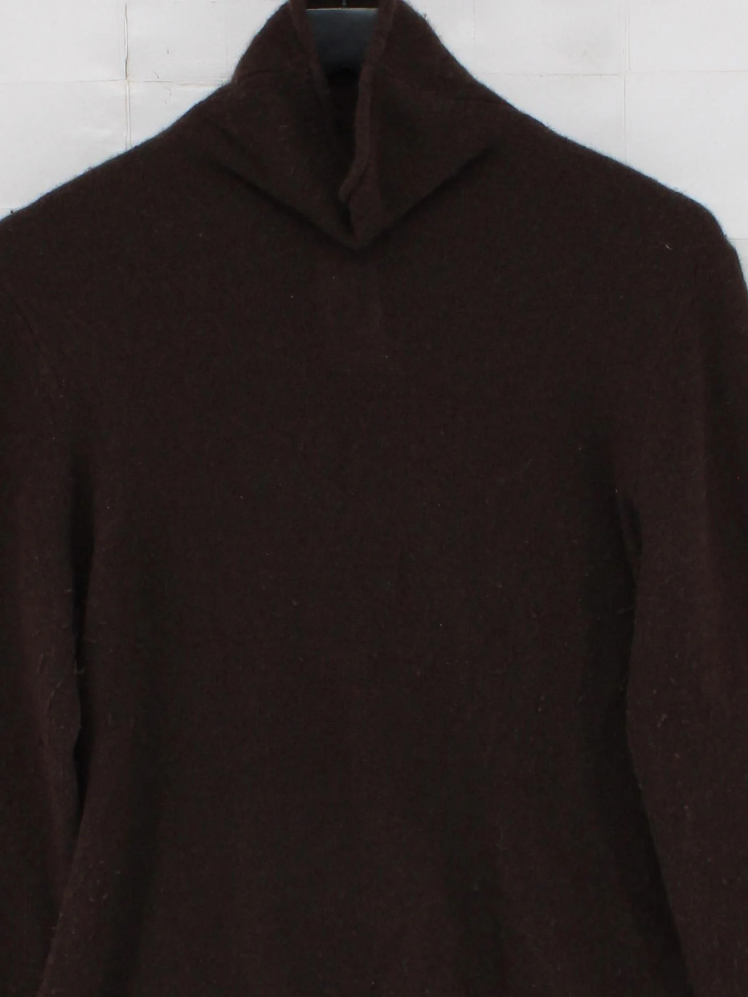 Jigsaw Women's Jumper L Brown 100% Cashmere Roll Neck Pullover - Image 3