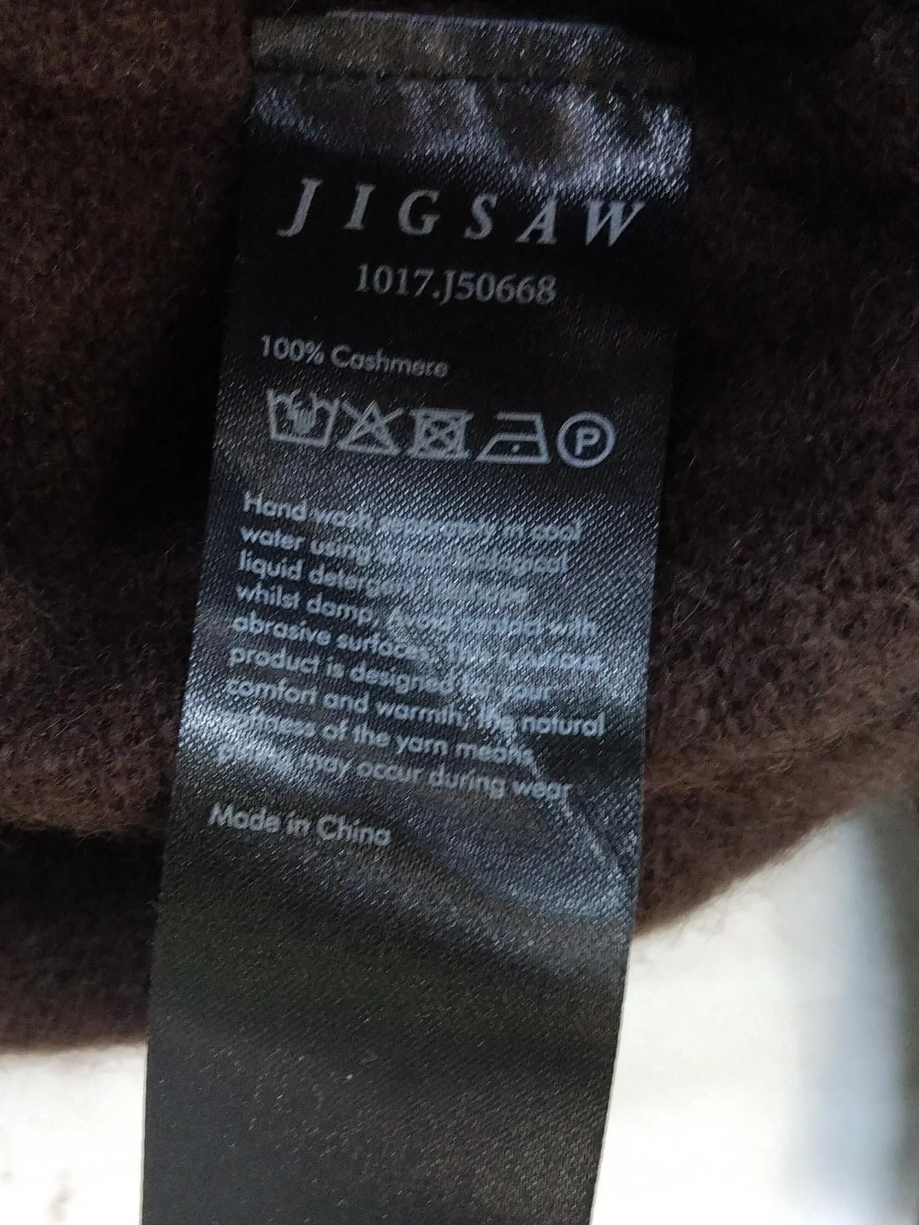 Jigsaw Women's Jumper L Brown 100% Cashmere Roll Neck Pullover - Image 6