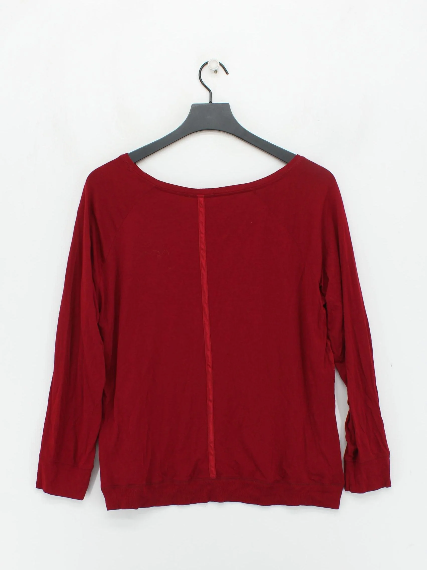 Jigsaw Women's Jumper L Red Cotton with Viscose, Silk Round Neck Pullover - Image 2