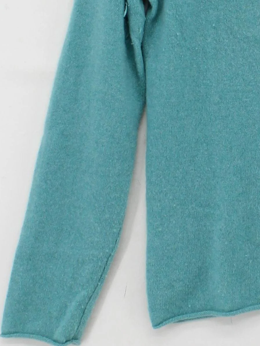 Jigsaw Women's Jumper M Blue 100% Cashmere Round Neck Pullover - Image 4