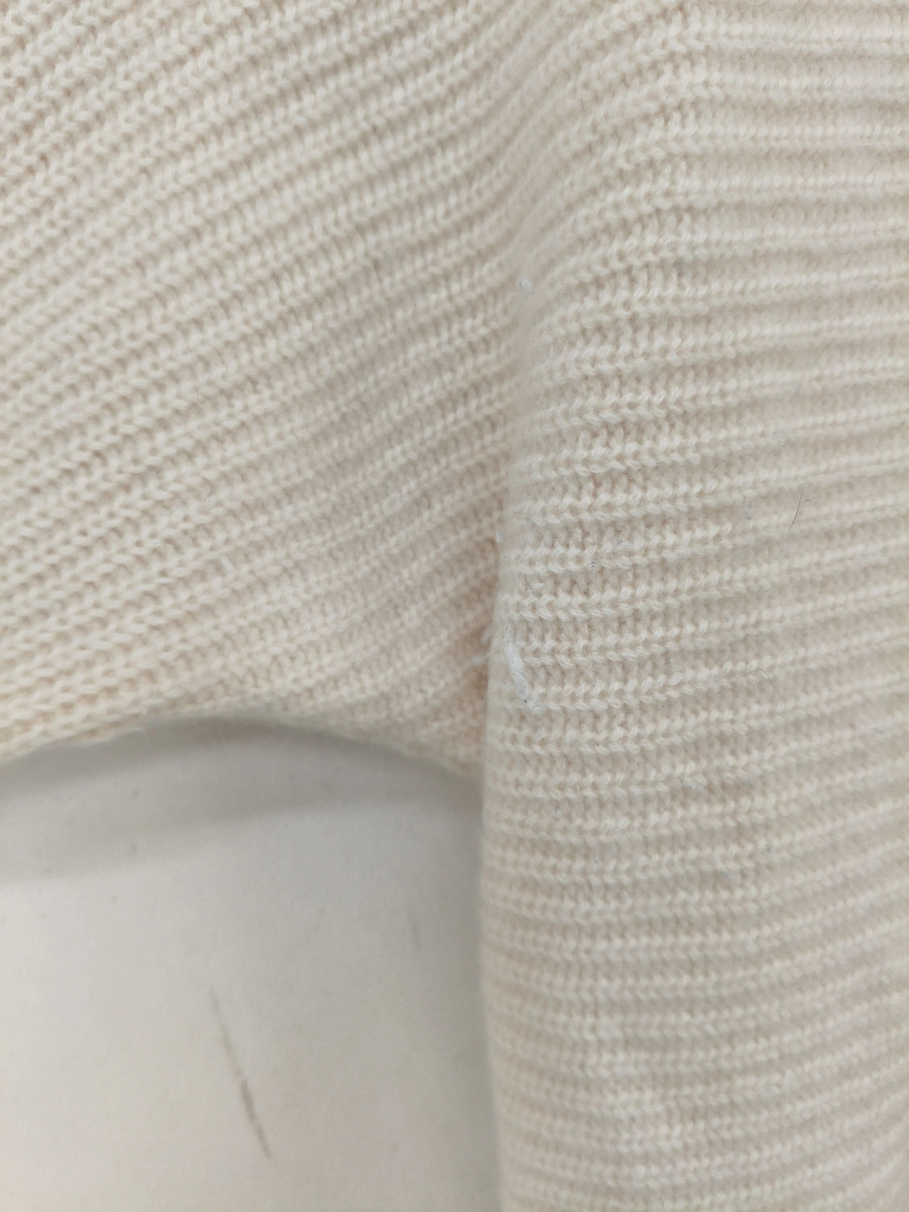 Jigsaw Women's Jumper M Cream 100% Cashmere Roll Neck Pullover - Image 5