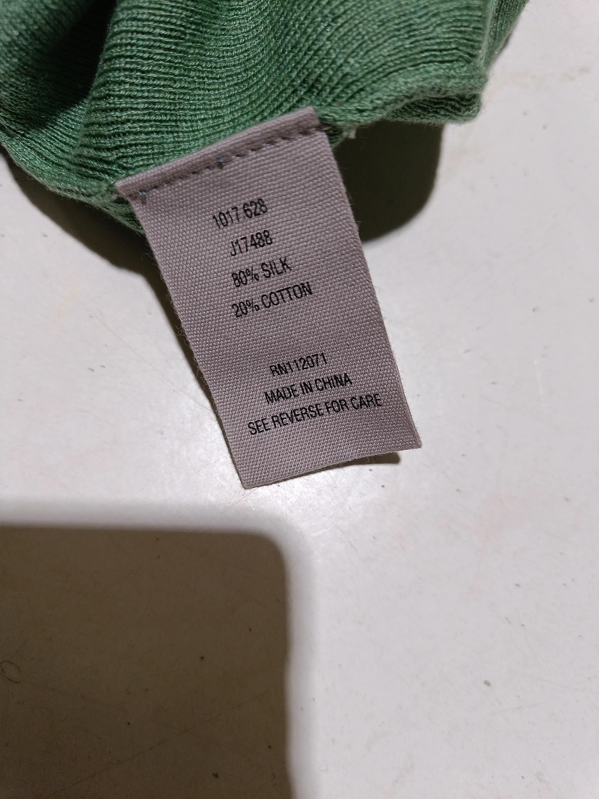 Jigsaw Women's Jumper M Green Silk with Cotton V-Neck Pullover - Image 6