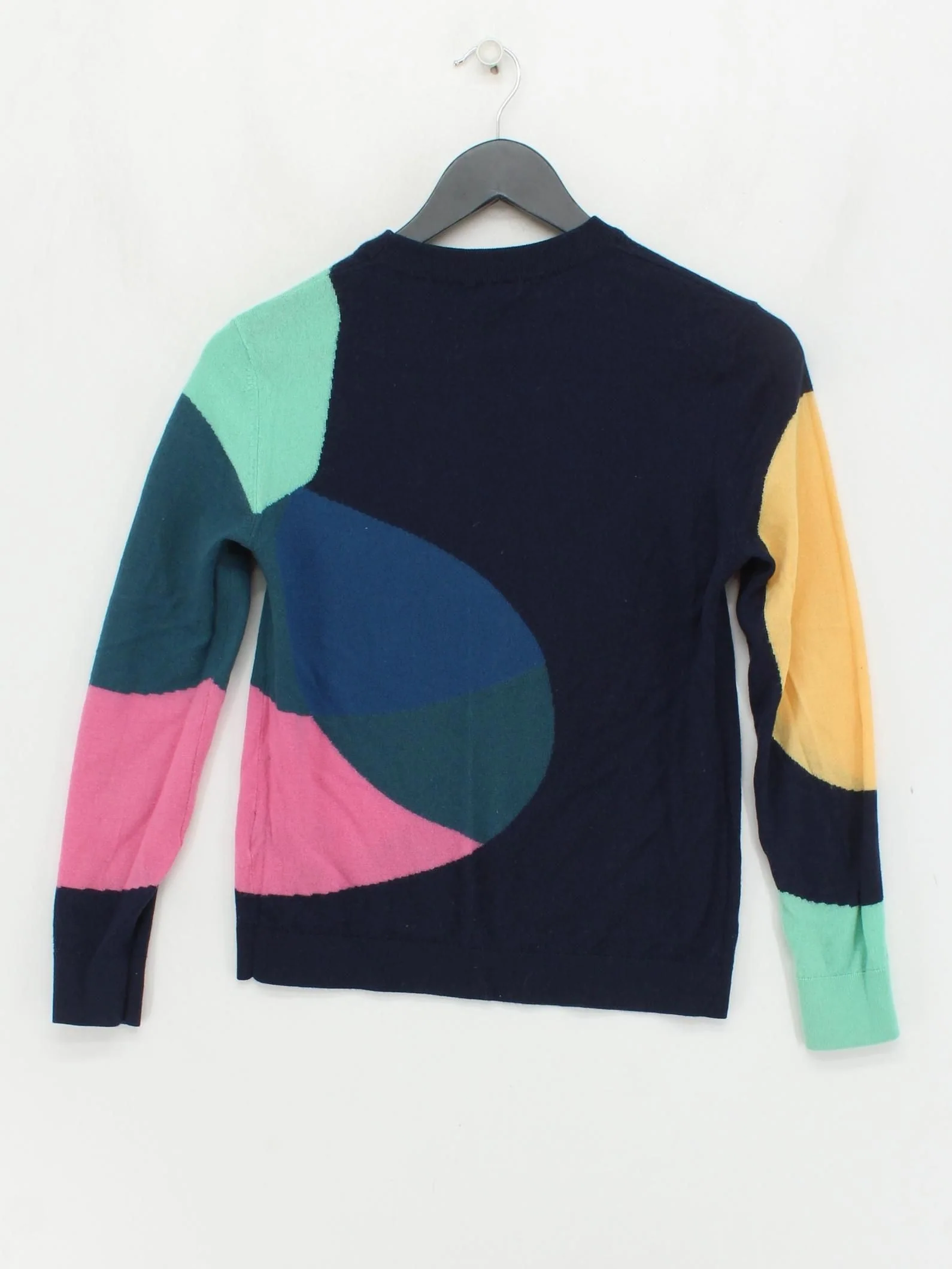 Jigsaw Women's Jumper M Multi Geometric 100% Wool Round Neck Pullover - Image 2