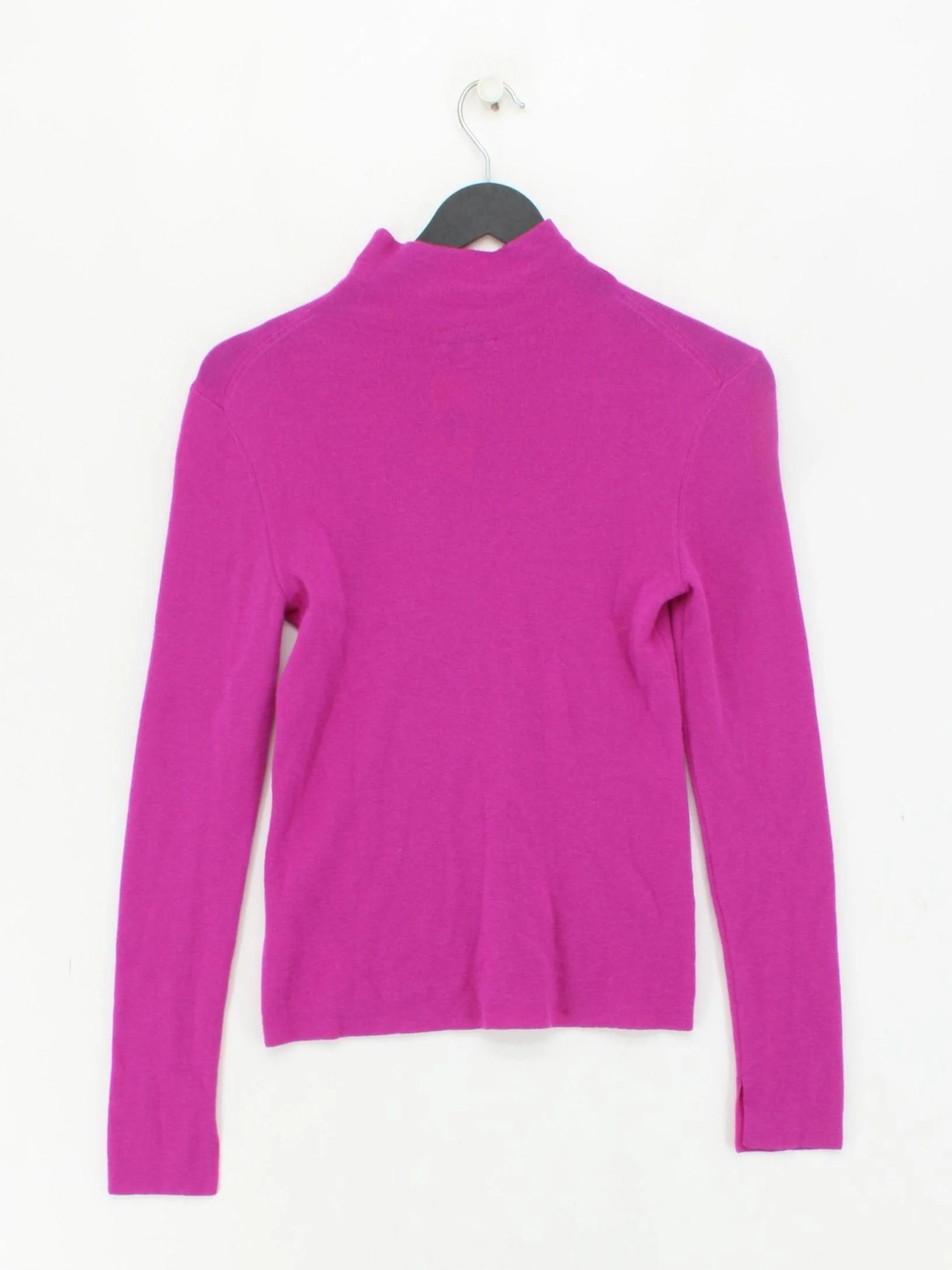 Jigsaw Women's Jumper M Pink 100% Wool Mock Neck Pullover - Image 2