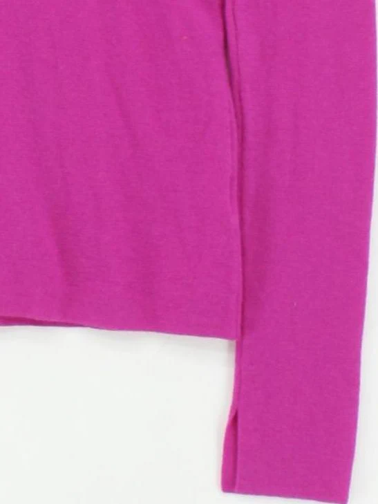 Jigsaw Women's Jumper M Pink 100% Wool Mock Neck Pullover - Image 4