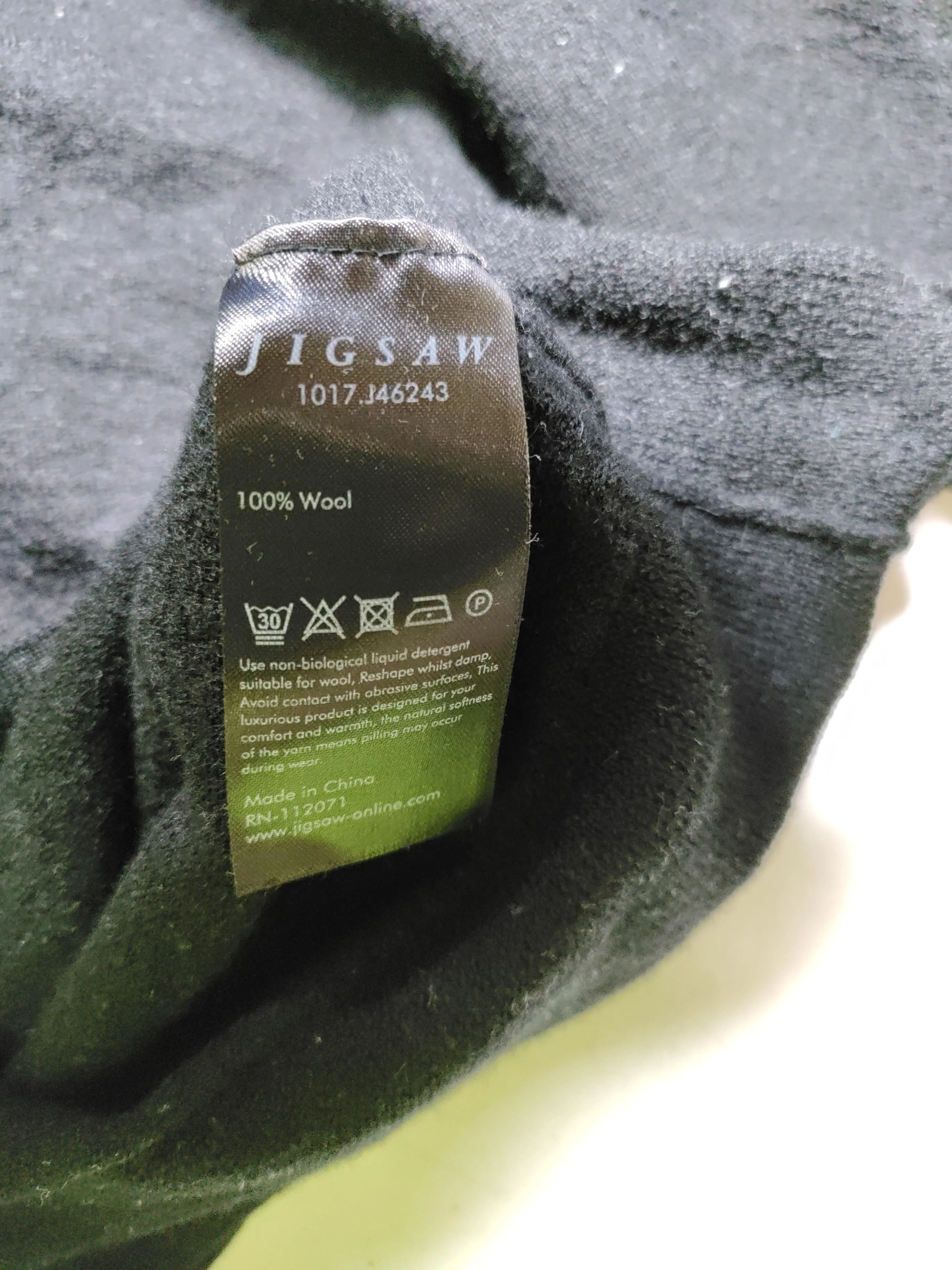 Jigsaw Women's Jumper S Black 100% Wool Round Neck Pullover - Image 6
