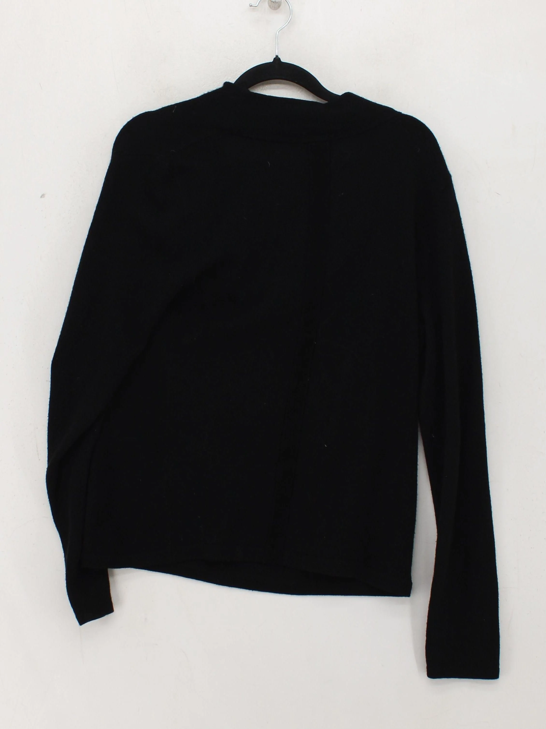 Jigsaw Women's Jumper S Black 100% Wool V-Neck Pullover - Image 2