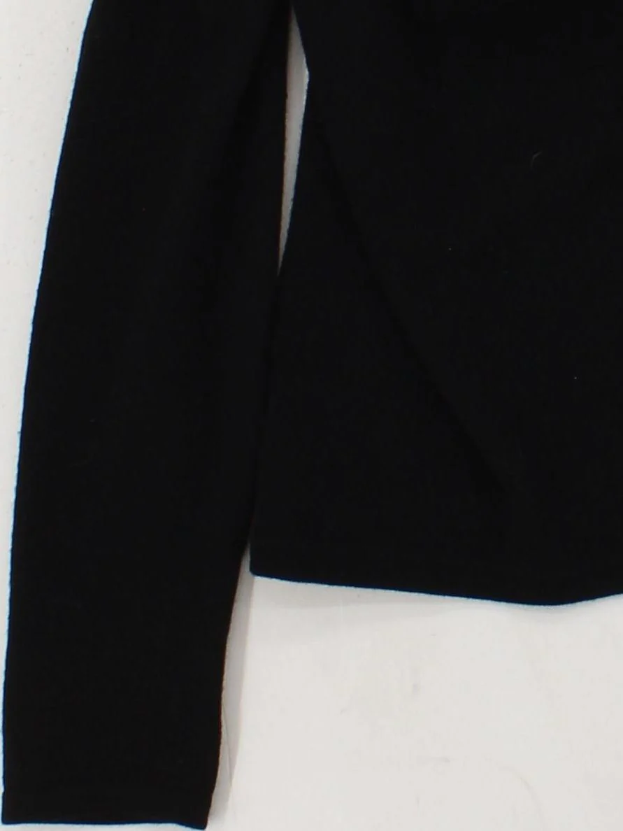 Jigsaw Women's Jumper S Black 100% Wool V-Neck Pullover - Image 4