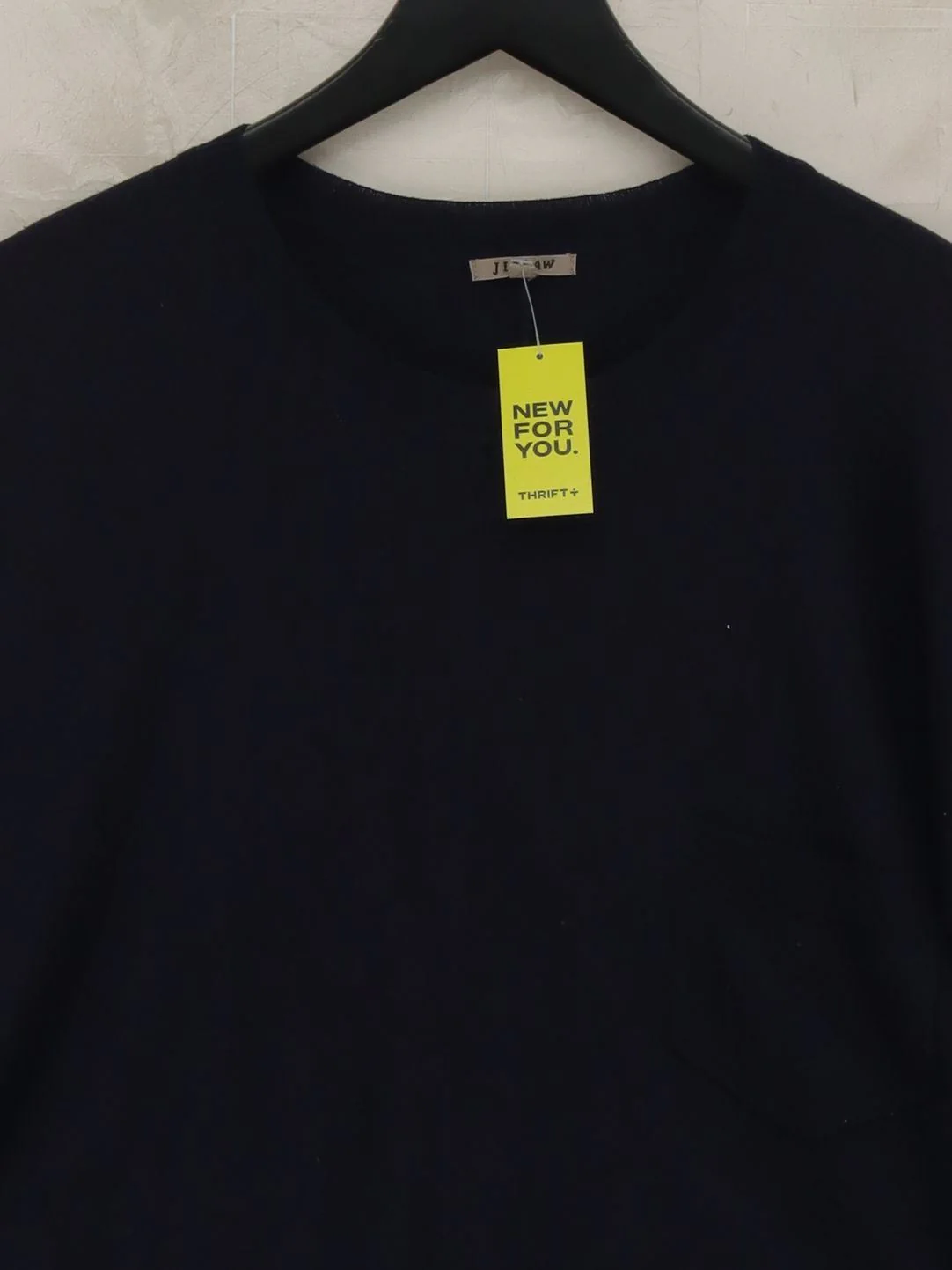 Jigsaw Women's Jumper S Blue Wool with Polyester Round Neck Pullover - Image 3