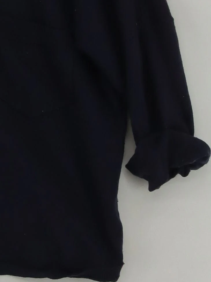 Jigsaw Women's Jumper S Blue Wool with Polyester Round Neck Pullover - Image 4