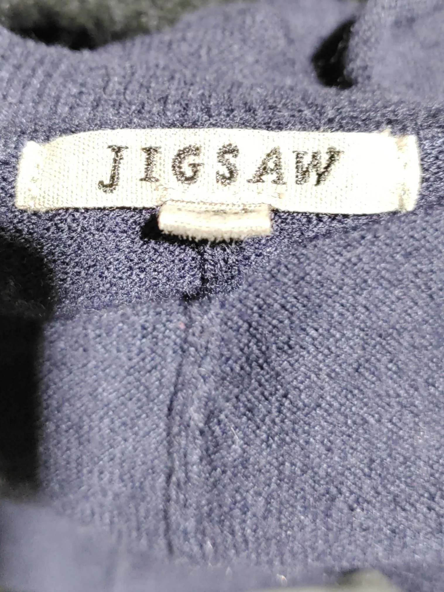 Jigsaw Women's Jumper S Blue Wool with Polyester Round Neck Pullover - Image 6