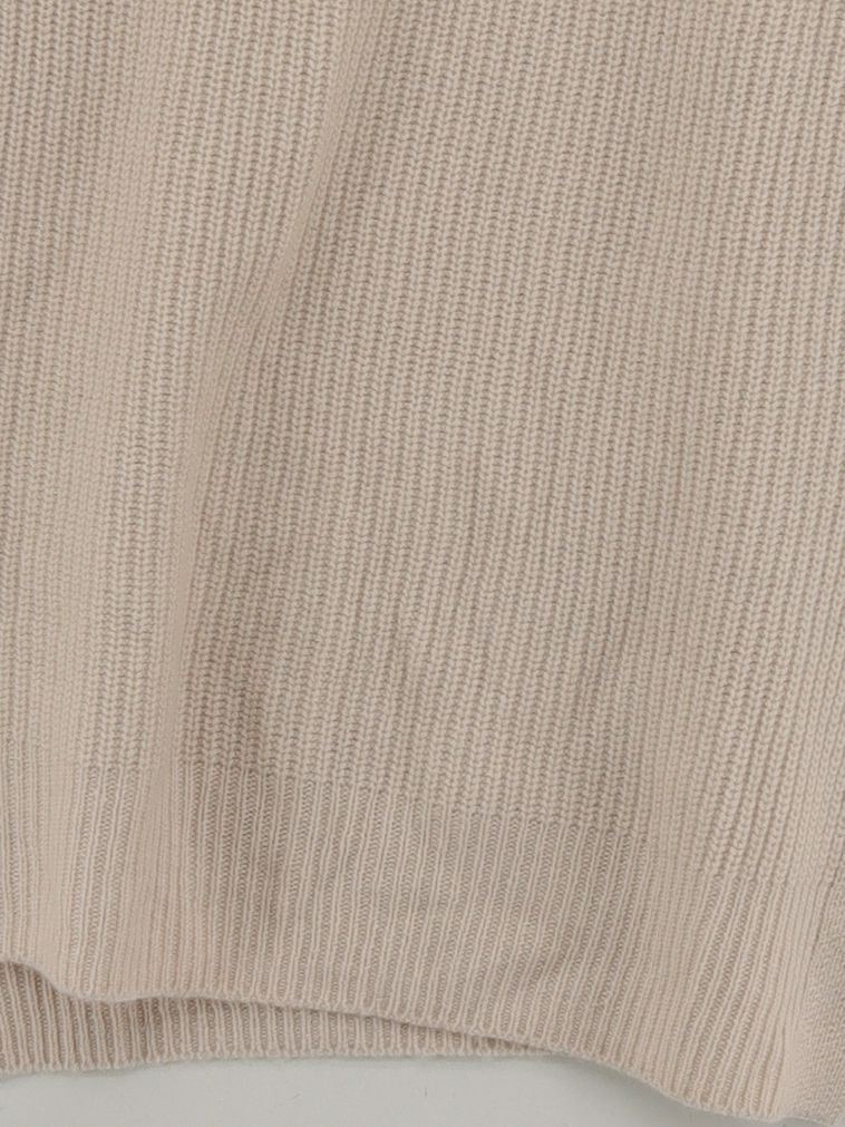 Jigsaw Women's Jumper S Cream Wool with Cashmere Crew Neck Vest - Image 4