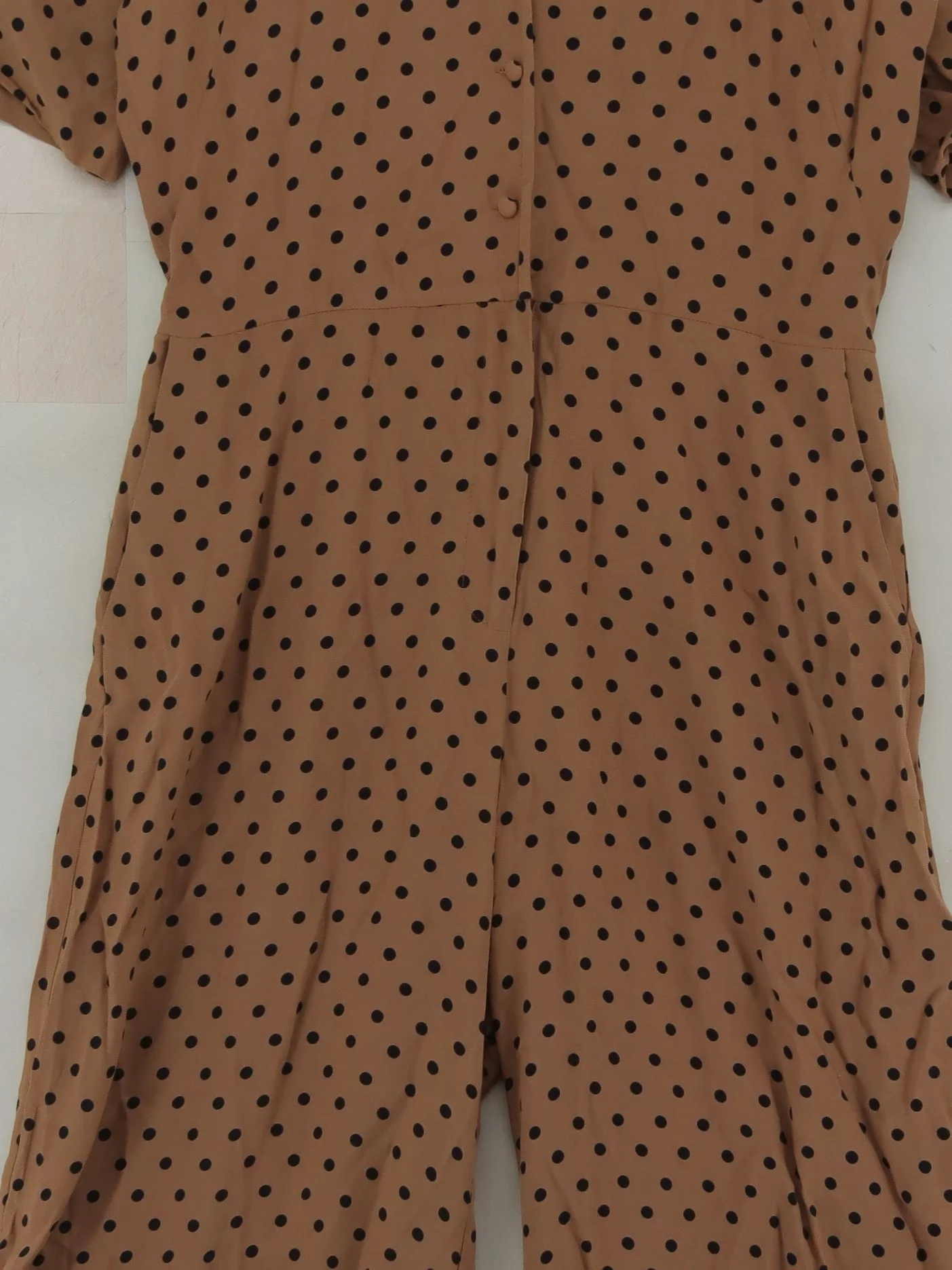 Jigsaw Women's Jumpsuit UK 12 Brown Viscose with Polyester Jumpsuit - Image 3