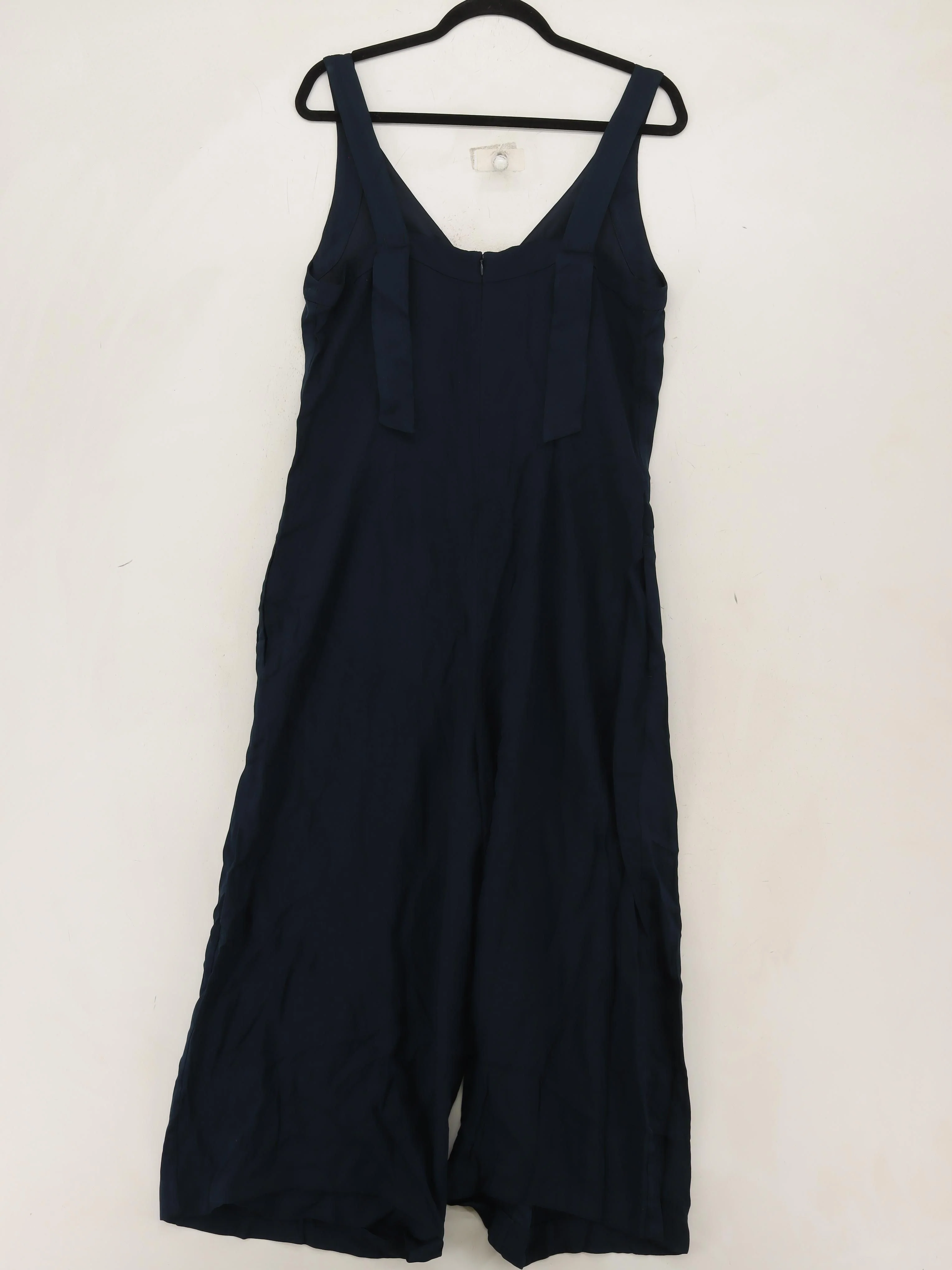 Jigsaw Women's Jumpsuit UK 14 Blue 100% Viscose Wide-Leg Jumpsuit - Image 2