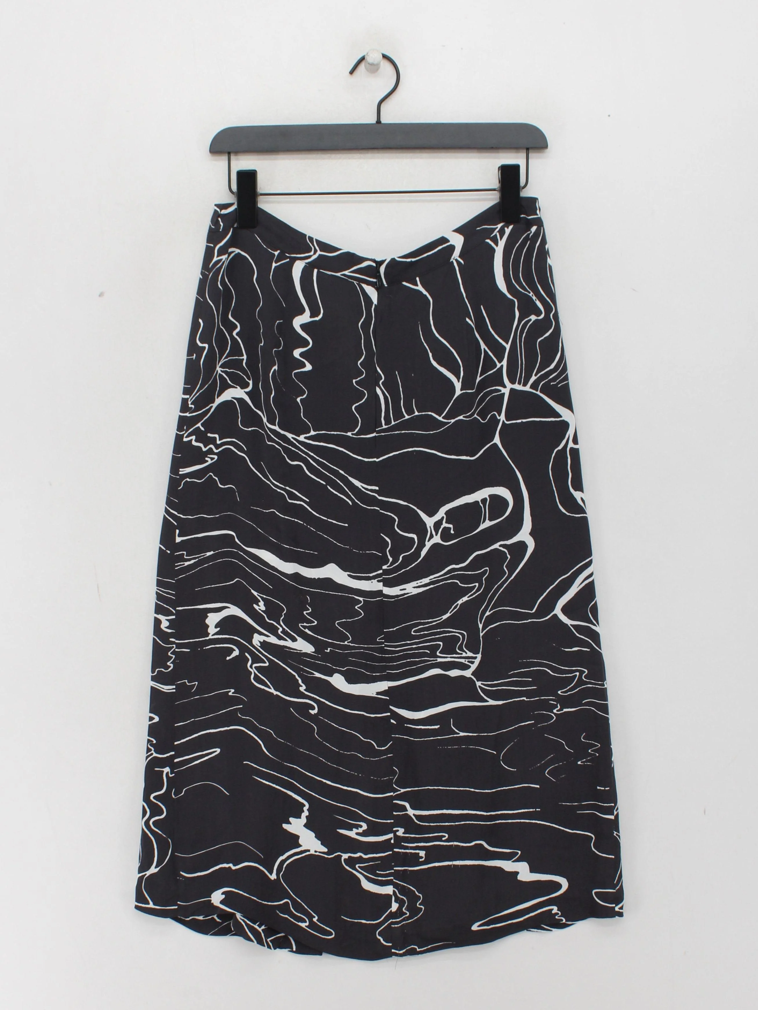 Jigsaw Women's Midi Skirt M Black 100% Viscose Midi A-Line - Image 2