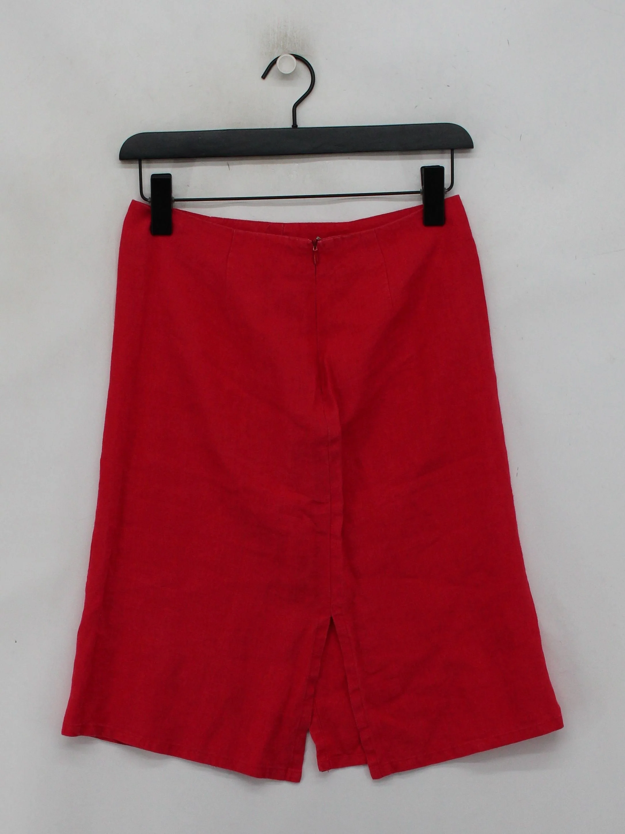 Jigsaw Women's Midi Skirt S Red 100% Linen Midi Straight & Pencil - Image 2