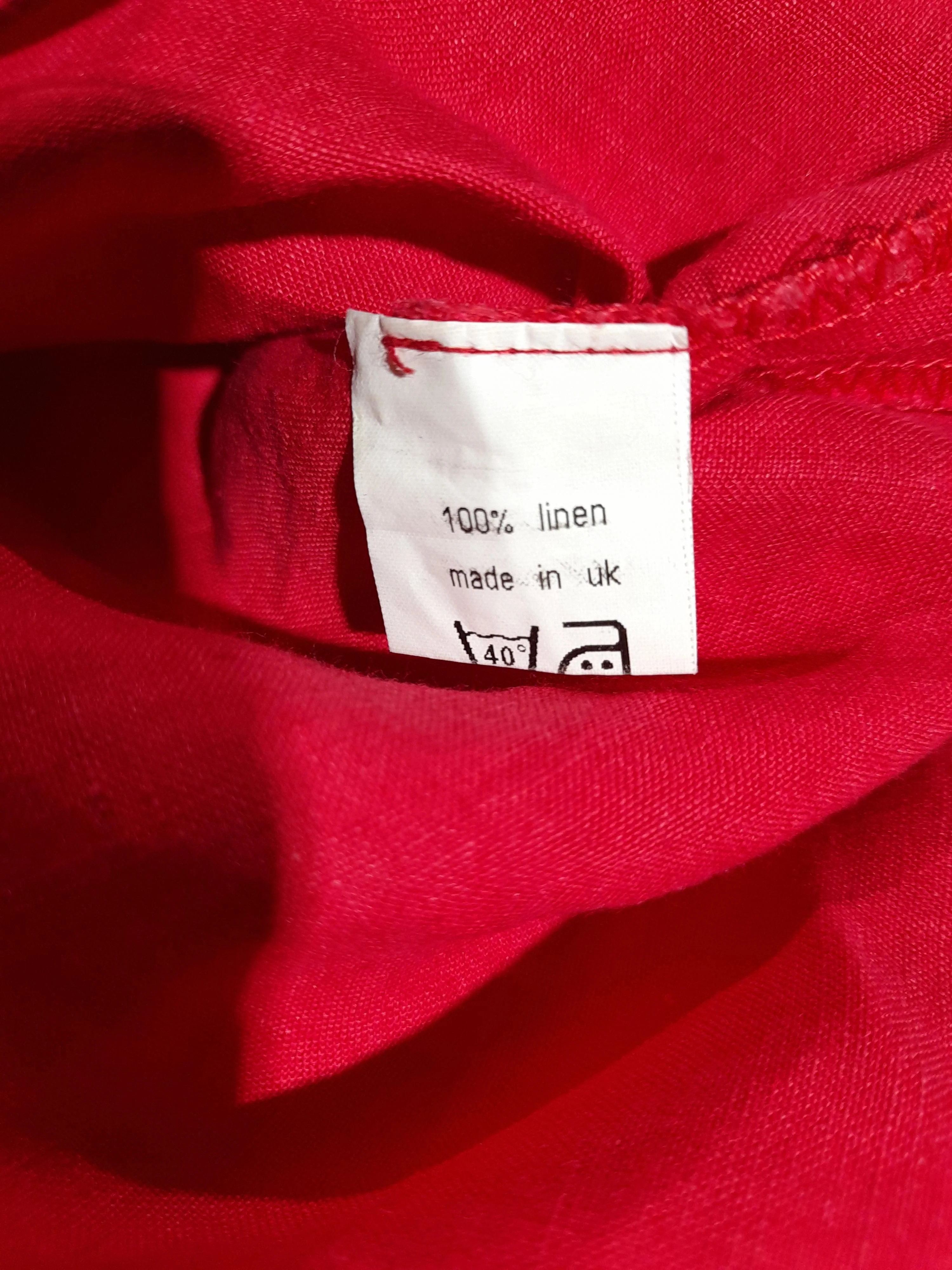 Jigsaw Women's Midi Skirt S Red 100% Linen Midi Straight & Pencil - Image 6