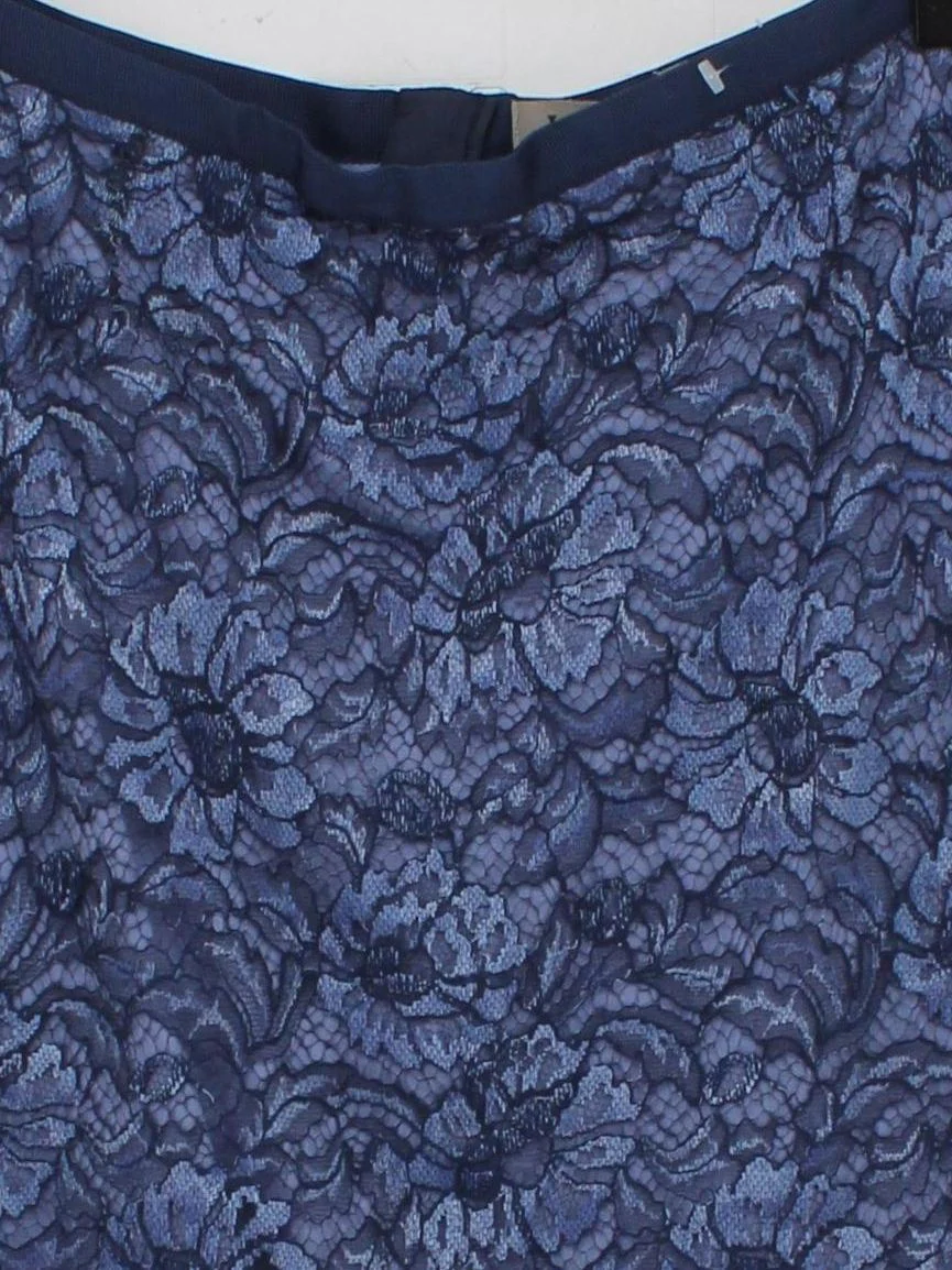 Jigsaw Women's Midi Skirt UK 10 Blue Polyester - Image 3