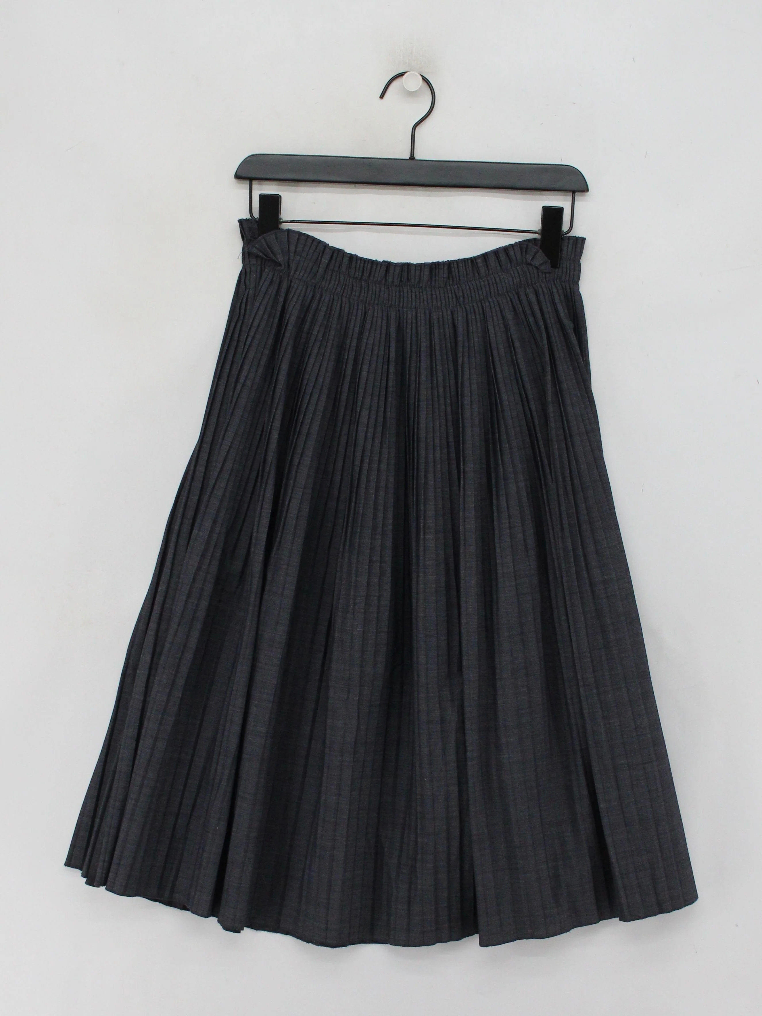 Jigsaw Women's Midi Skirt UK 10 Grey Polyester with Viscose, Elastane Pleated - Image 2