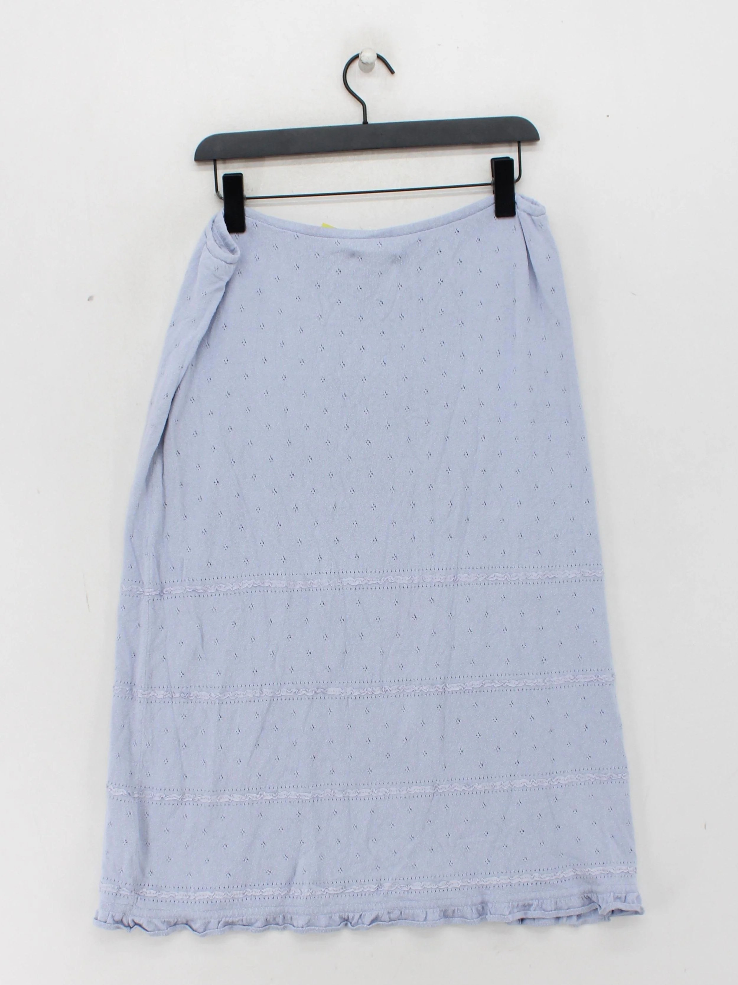 Jigsaw Women's Midi Skirt XL Purple Rayon with Cotton Midi A-Line - Image 2