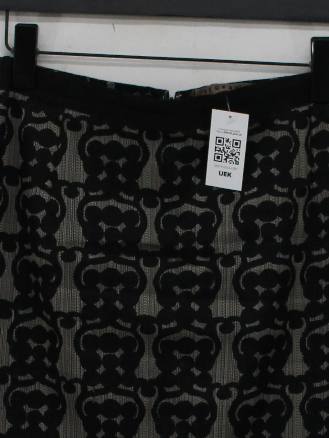 Jigsaw Women's Mini Skirt M Black Polyester with Cotton, Acrylic, Acetate Mini - Image 3