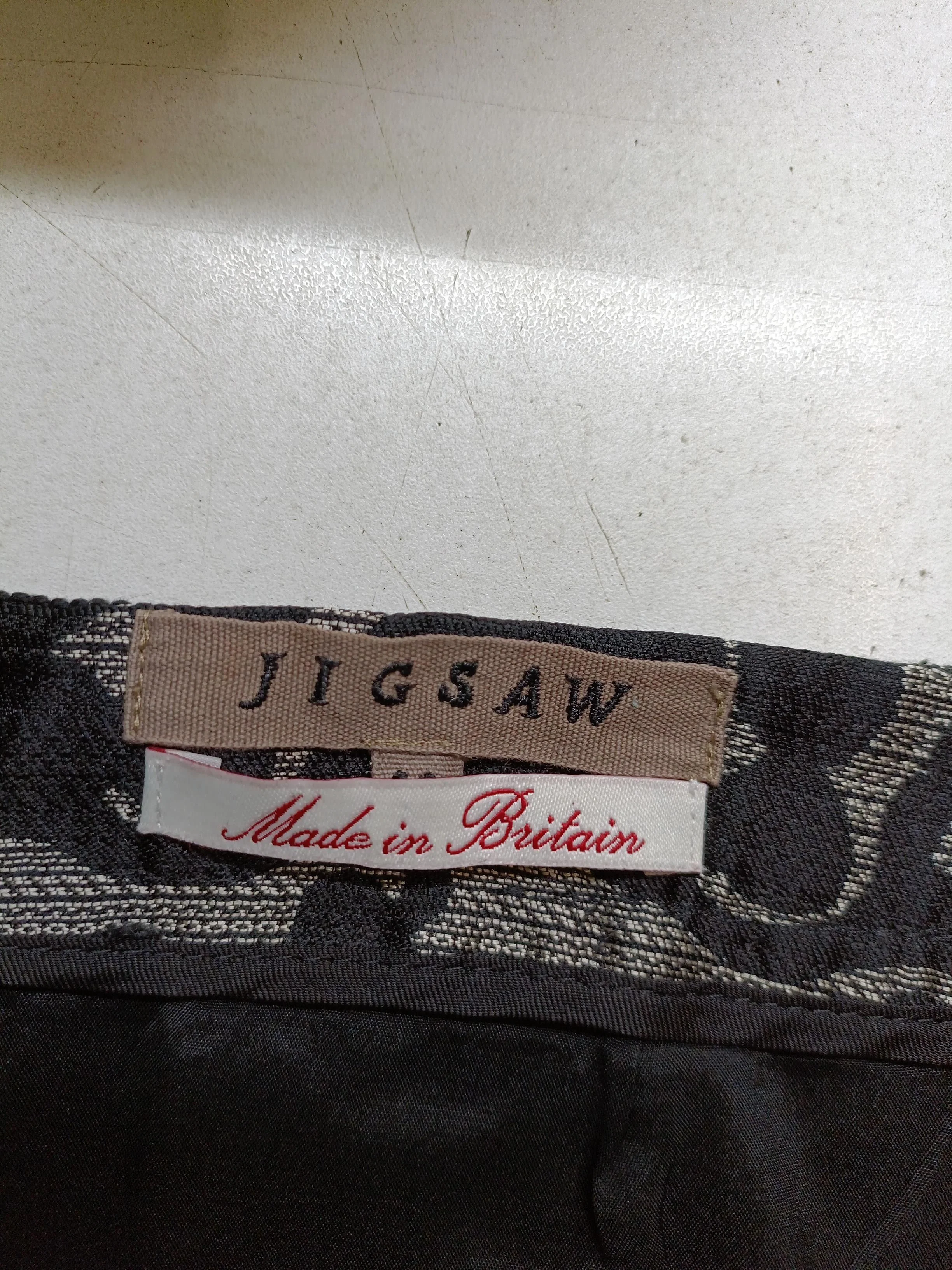 Jigsaw Women's Mini Skirt M Black Polyester with Cotton, Acrylic, Acetate Mini - Image 5