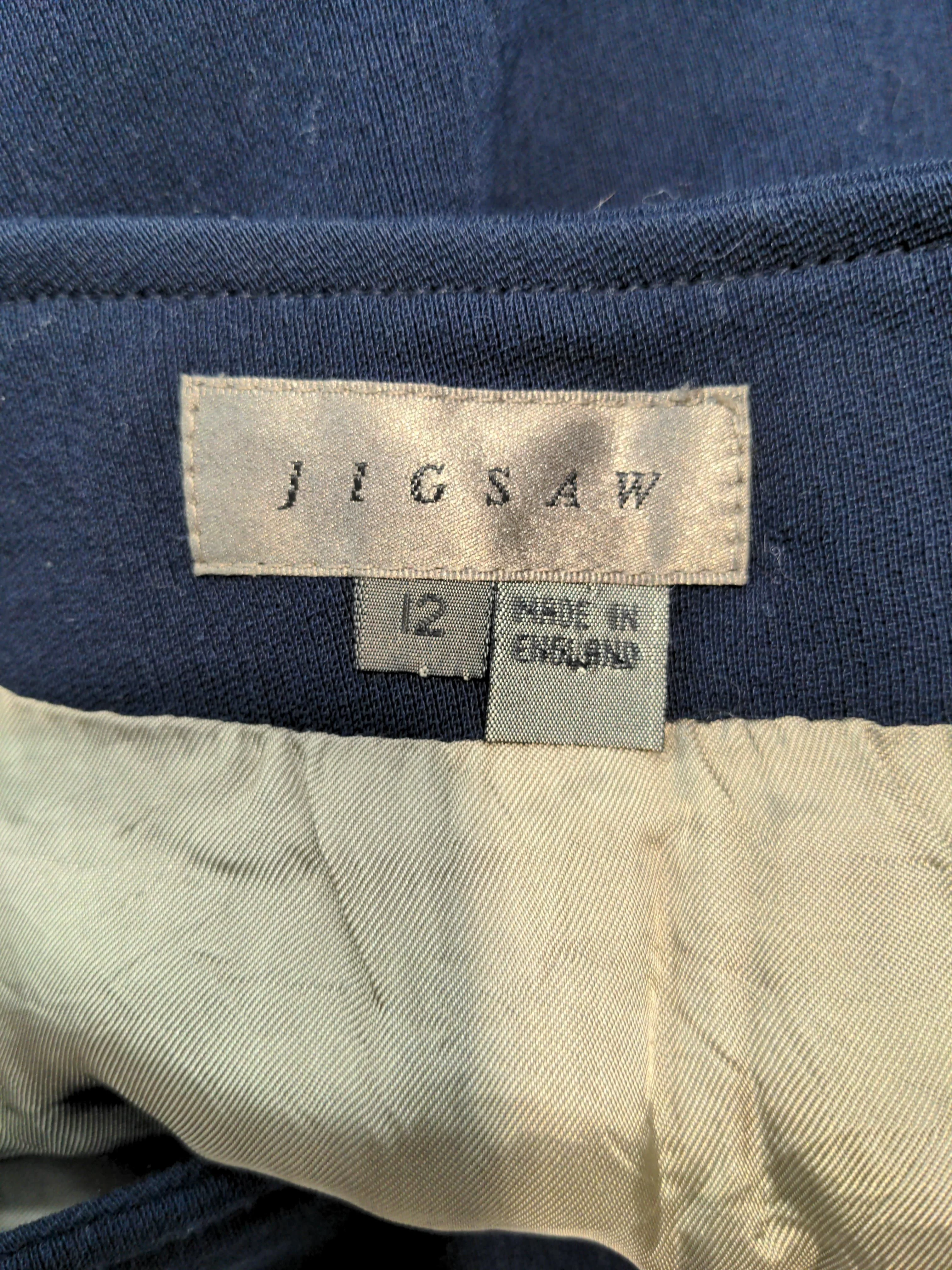 Jigsaw Women's Mini Skirt UK 12 Blue Wool with Polyamide, Viscose Short Mini - Image 5
