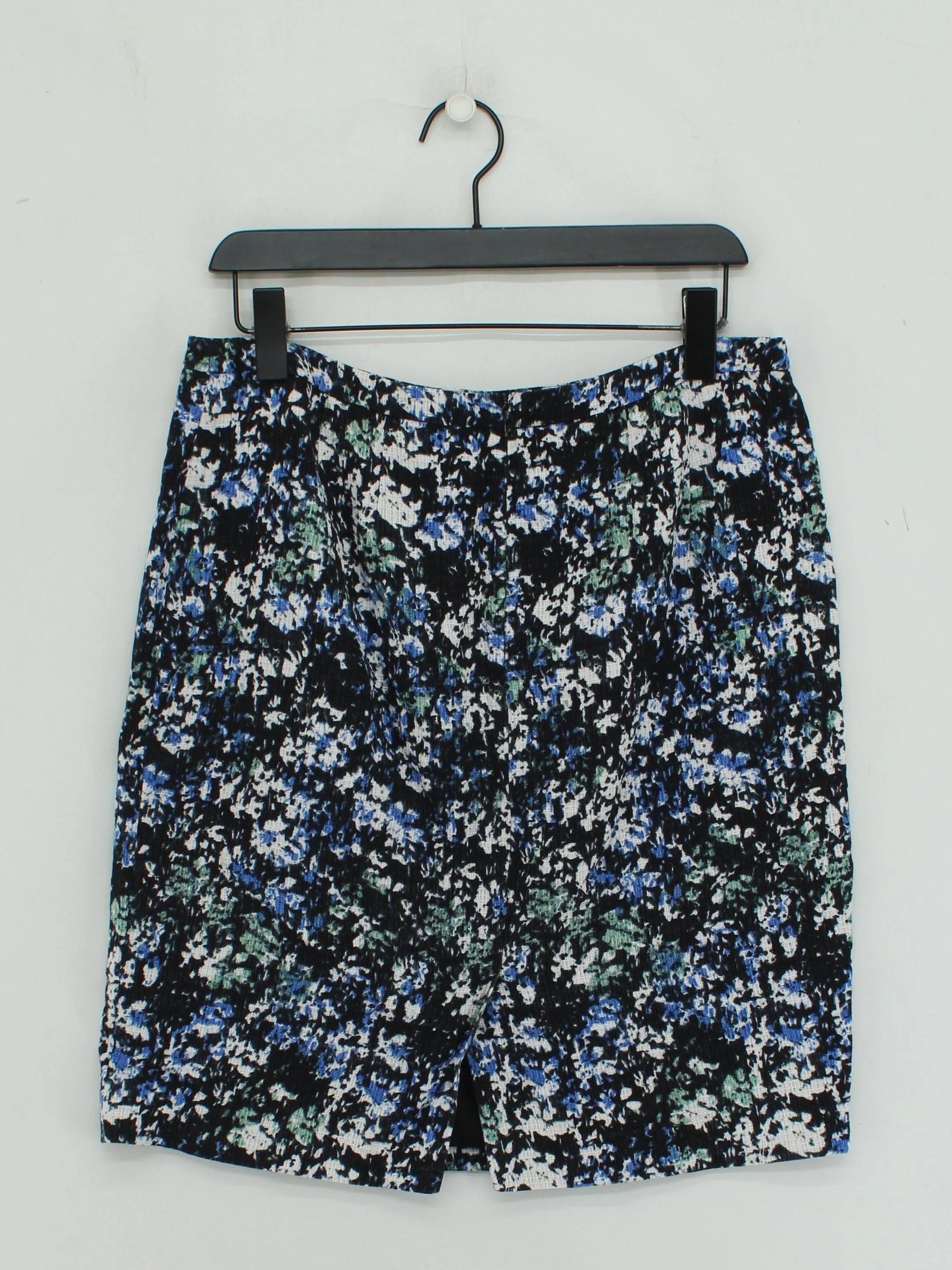 Jigsaw Women's Mini Skirt UK 8 Black Floral Cotton with Polyester Short Mini - Image 2