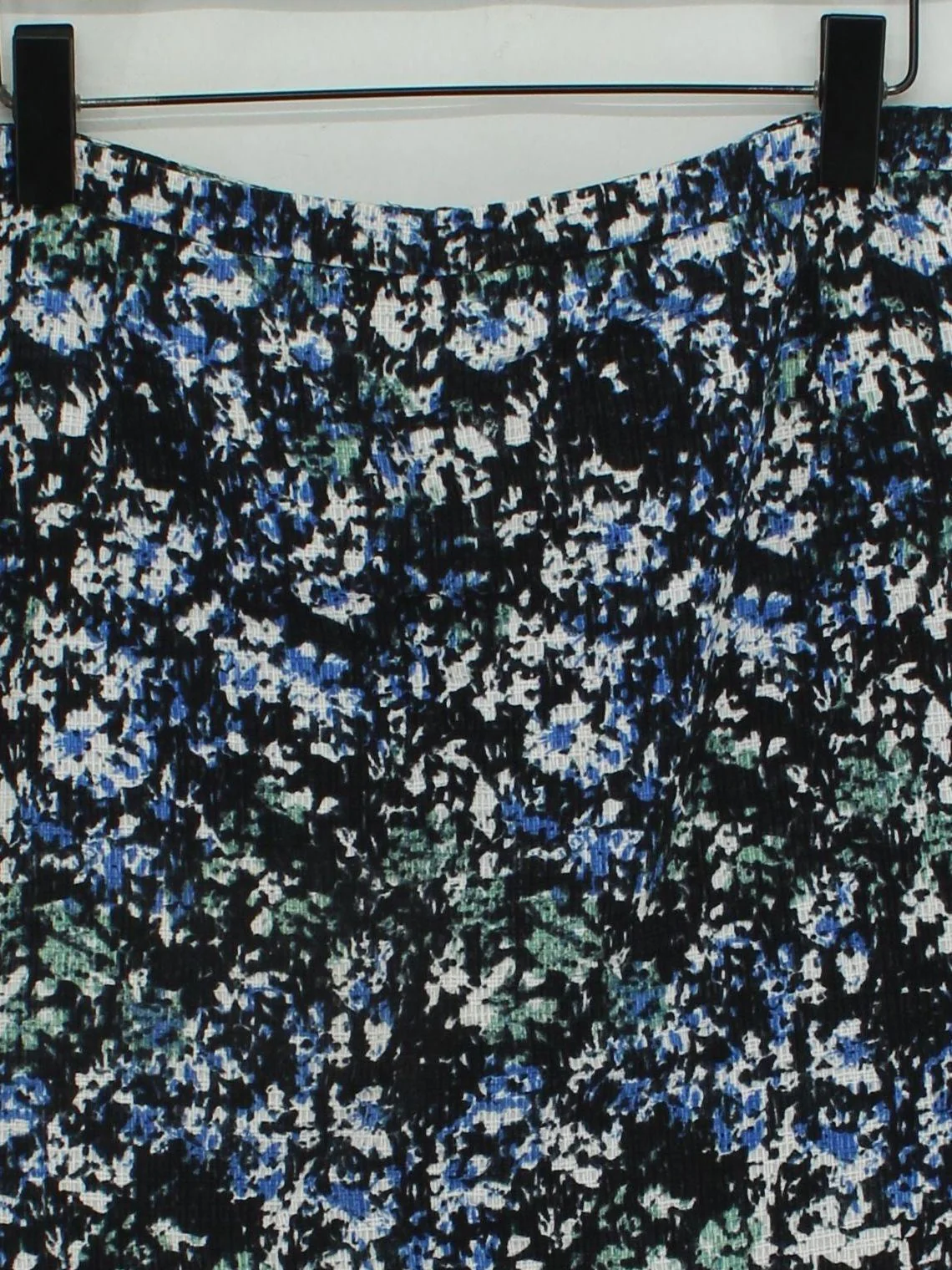 Jigsaw Women's Mini Skirt UK 8 Black Floral Cotton with Polyester Short Mini - Image 3