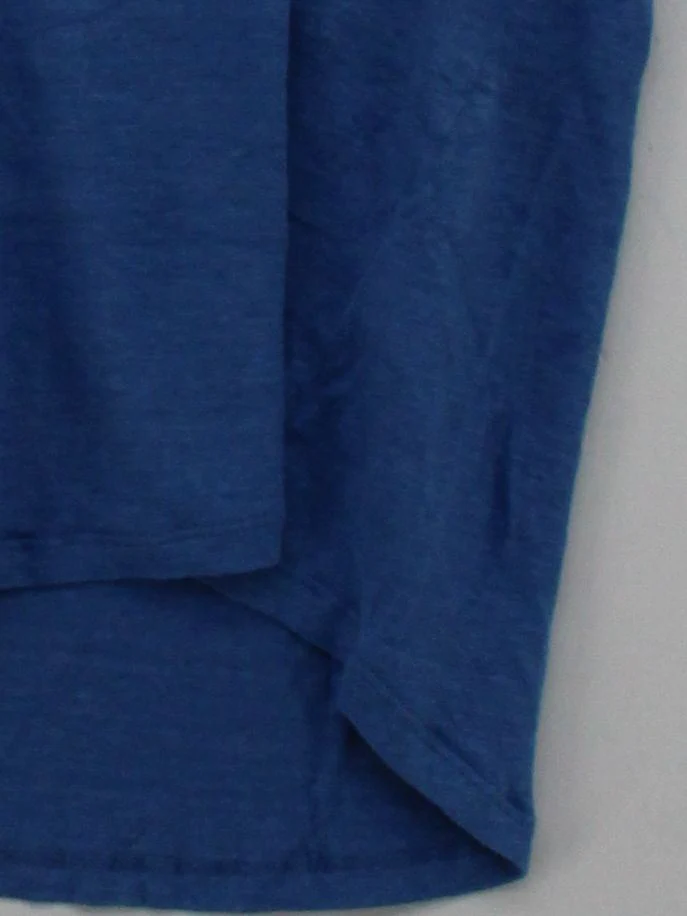 Jigsaw Women's T-Shirt L Blue 100% Linen Sleeveless V-Neck Basic - Image 4