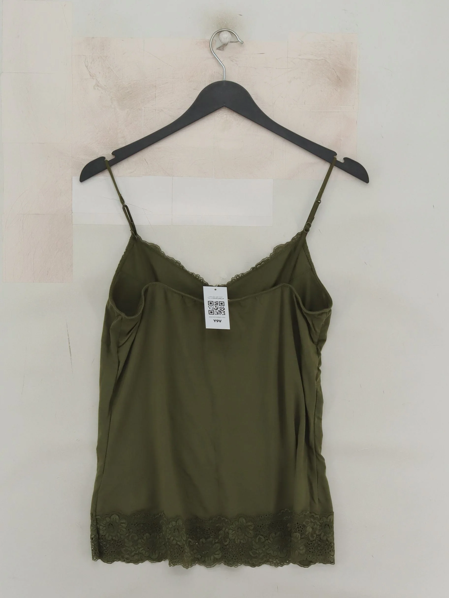 Jigsaw Women's T-Shirt M Green Lyocell Modal with Elastane, Polyamide Camisole - Image 2
