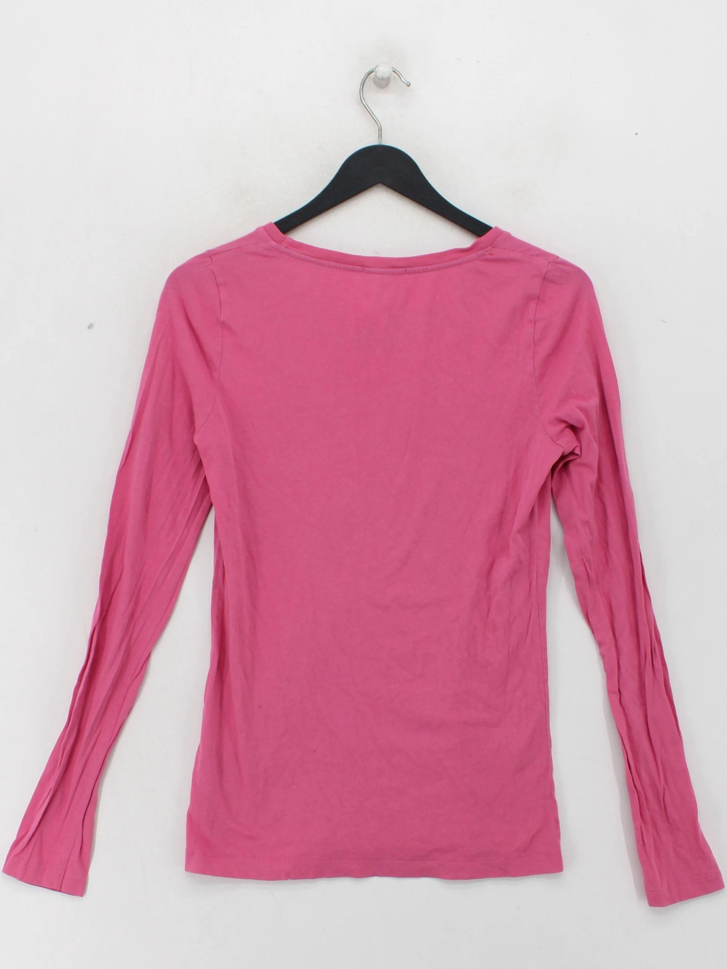Jigsaw Women's T-Shirt S Pink 100% Cotton Short Sleeve Round Neck Basic - Image 2