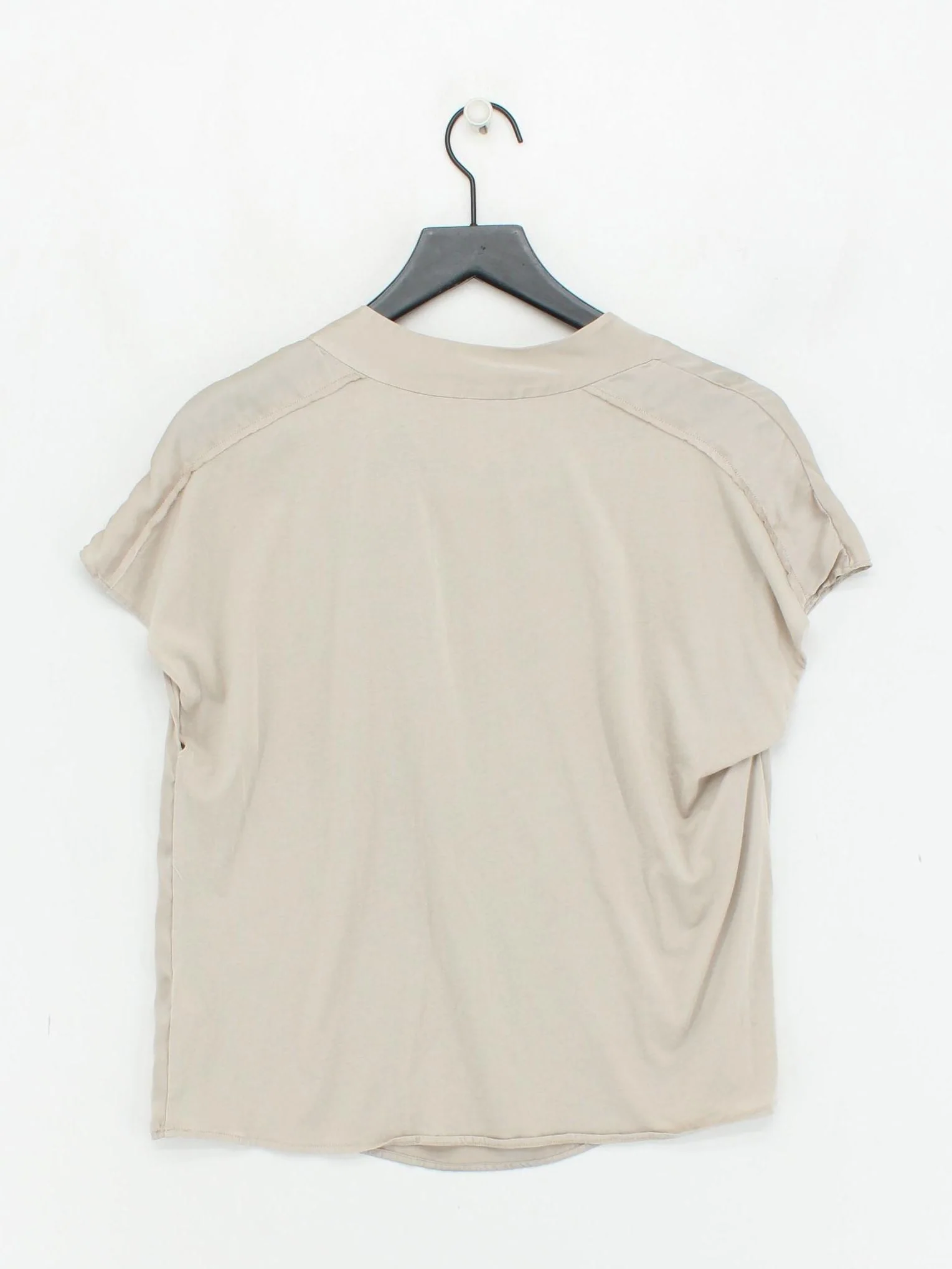 Jigsaw Women's Top L Cream Silk with Cotton, Lyocell Modal Basic - Image 2