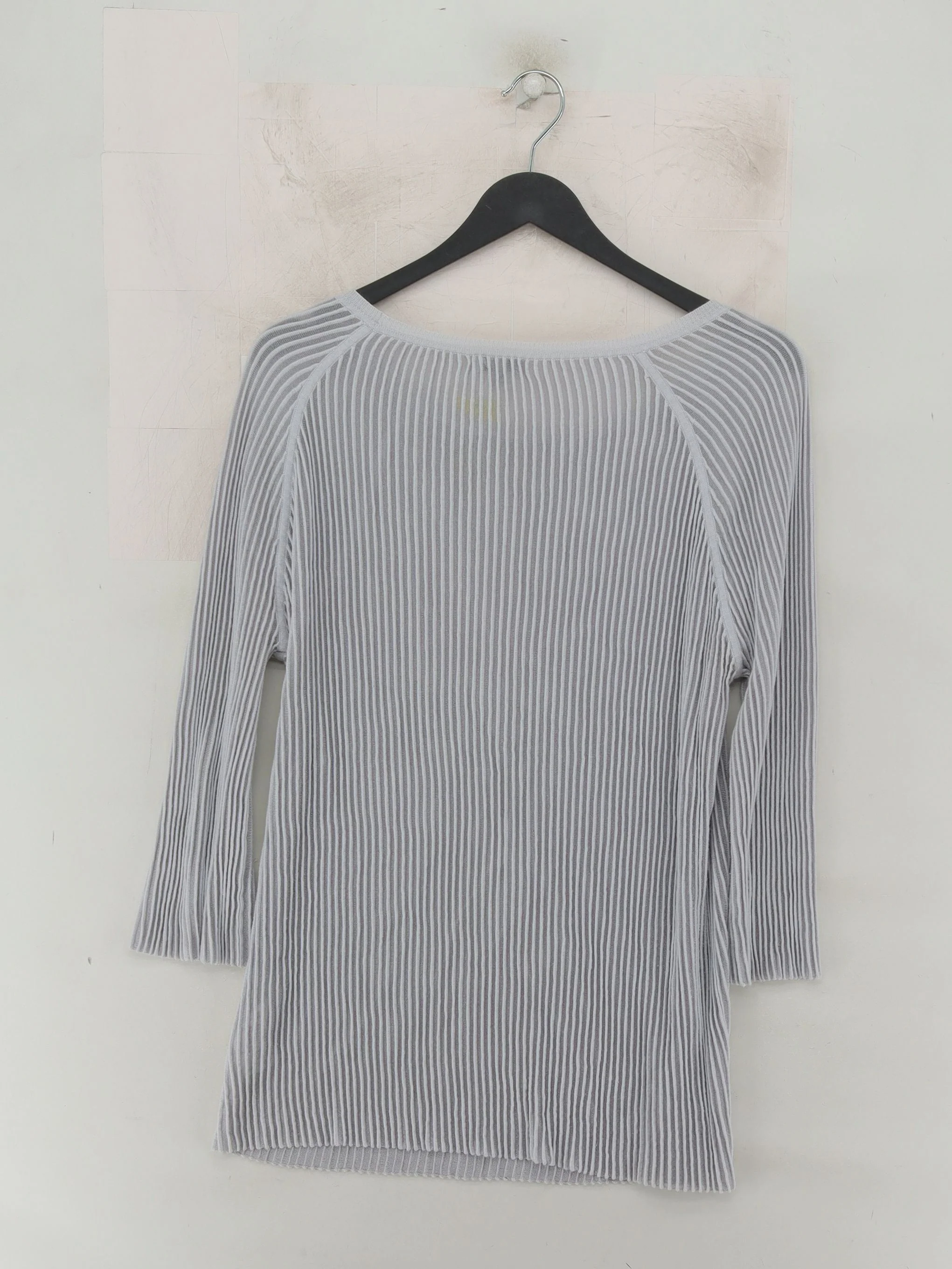 Jigsaw Women's Top L Grey Cotton with Viscose, Polyamide Basic - Image 2