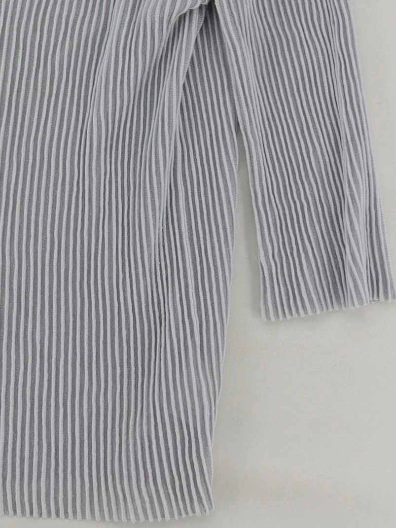 Jigsaw Women's Top L Grey Cotton with Viscose, Polyamide Basic - Image 4