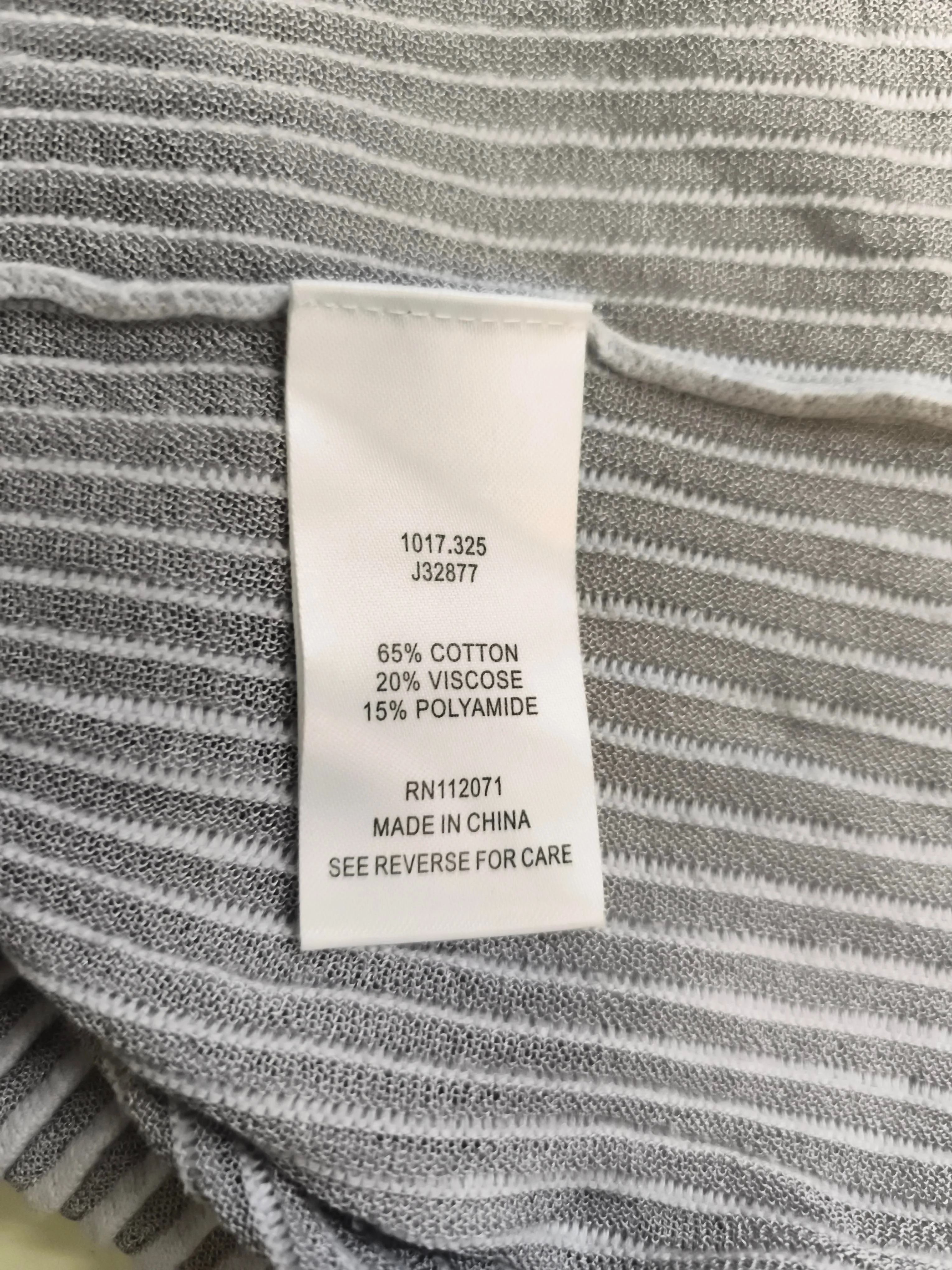 Jigsaw Women's Top L Grey Cotton with Viscose, Polyamide Basic - Image 7