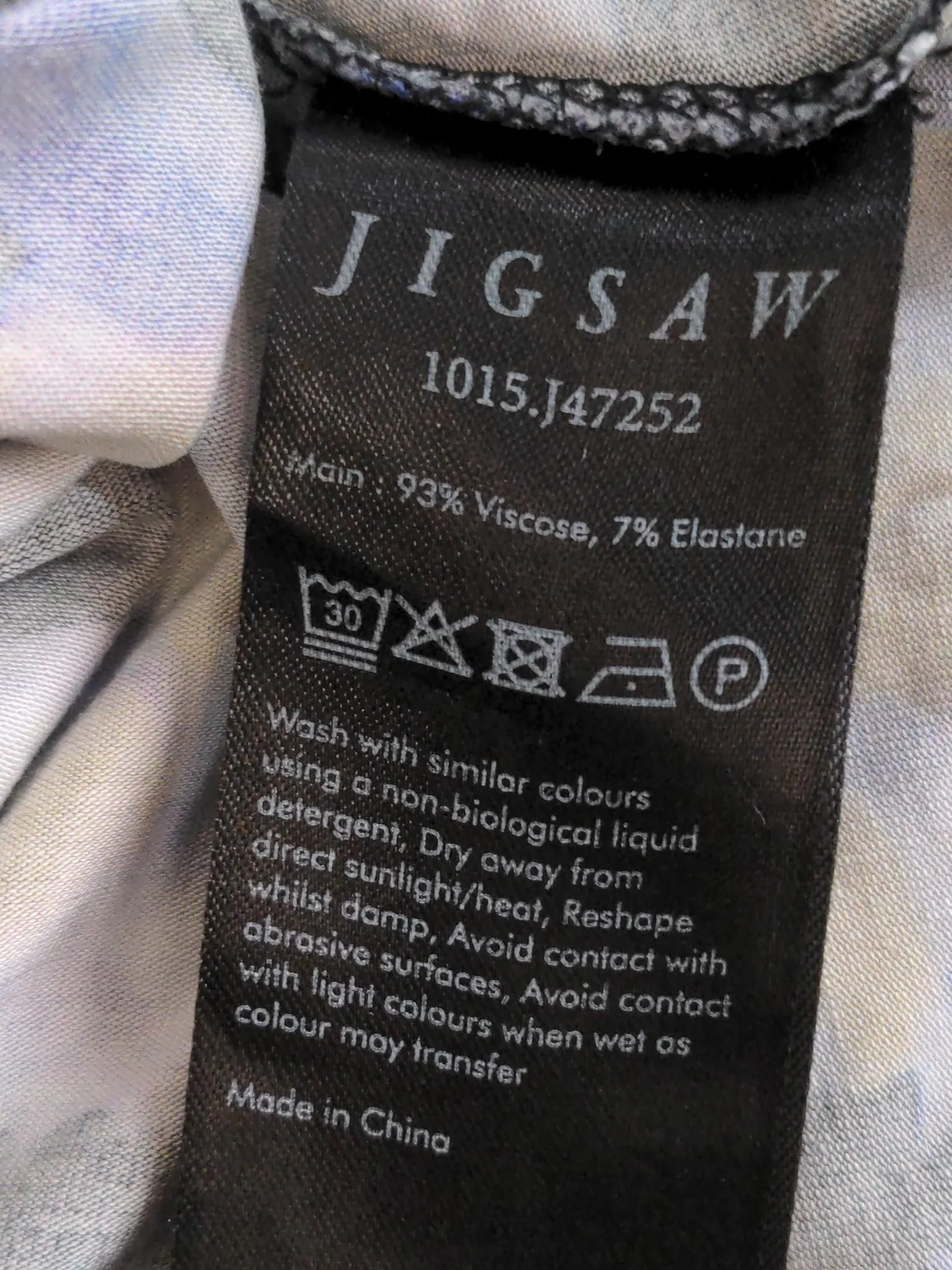 Jigsaw Women's Top L Multi Viscose with Elastane Basic - Image 6