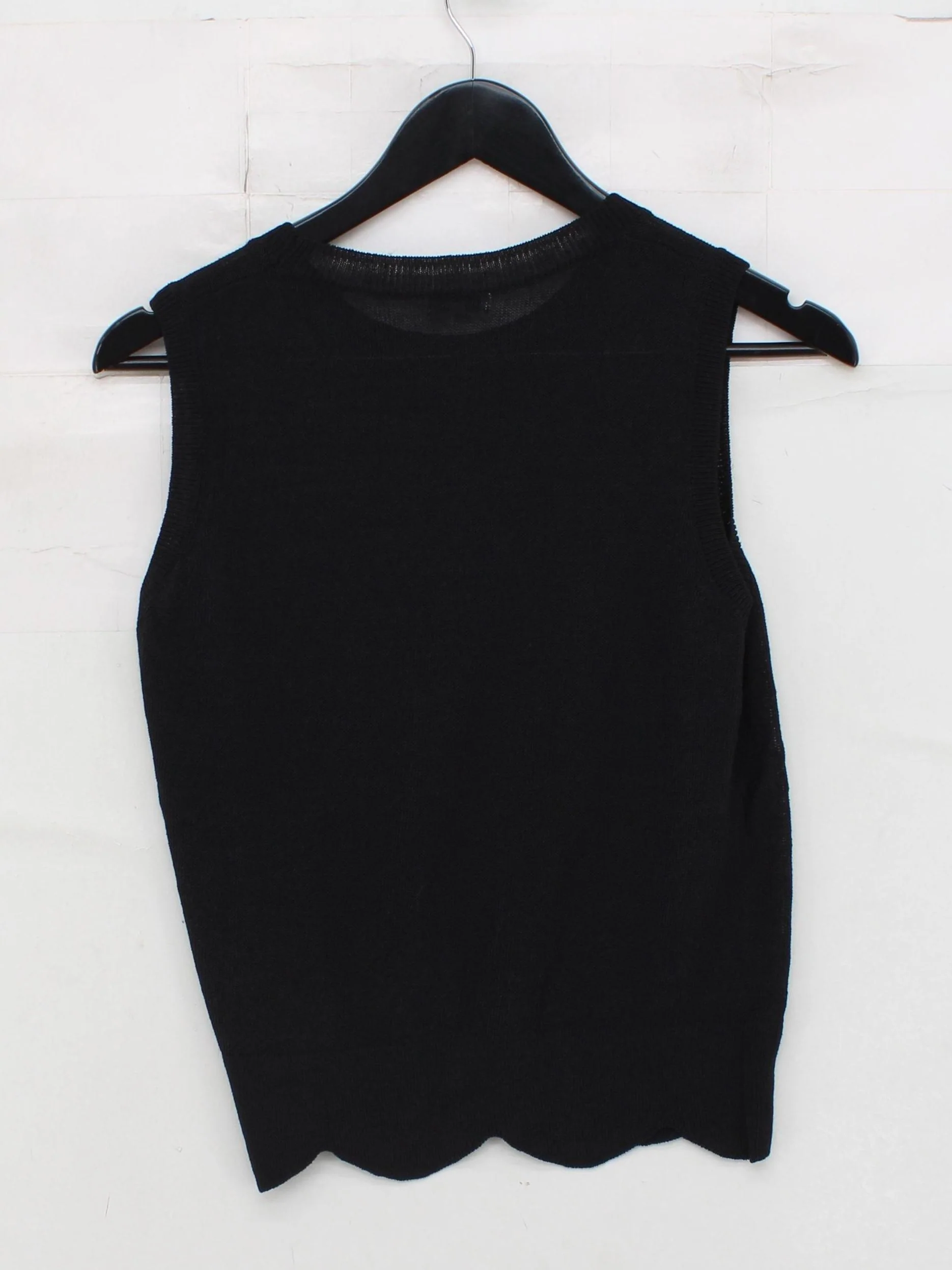 Jigsaw Women's Top M Black Polyamide with Cotton, Linen Basic - Image 2