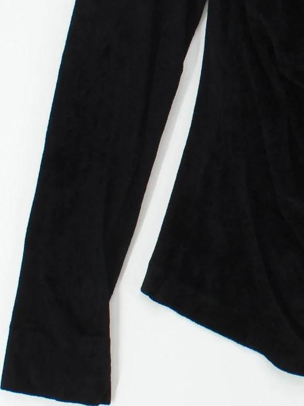 Jigsaw Women's Top M Black Viscose with Cotton Long Sleeve High Neck Basic - Image 4